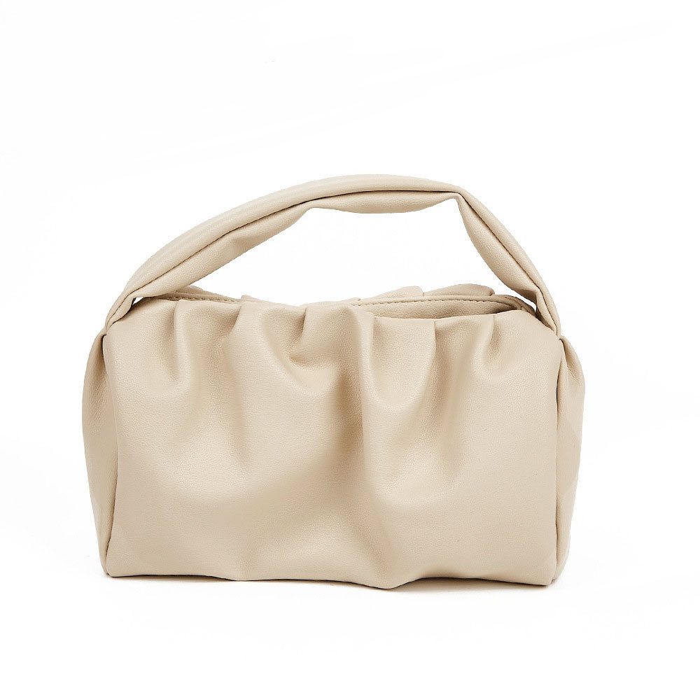 Henkeltasche Weiches, gefaltetes PU-Cloud Bag, Damen Abend Handtasche