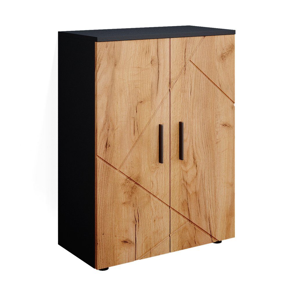 Vicco Midischrank Irma, Anthrazit/Goldkraft Eiche, 60 günstig online kaufen