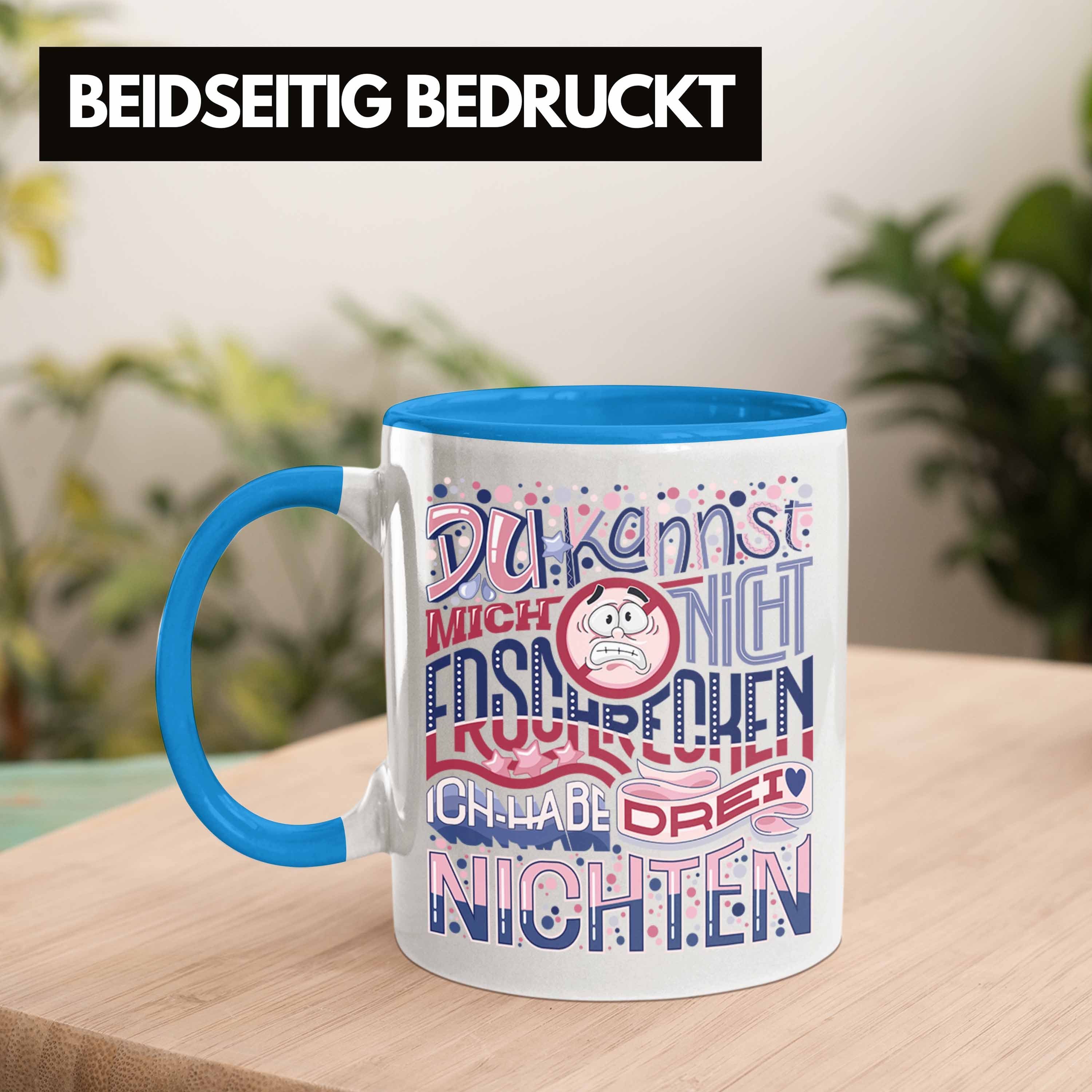 Lustiger Nichten Tante an Trendation - Geschenkidee von Geschenk 3 Tasse Tasse Blau Spruch für Trendation Tante Nichten Tante