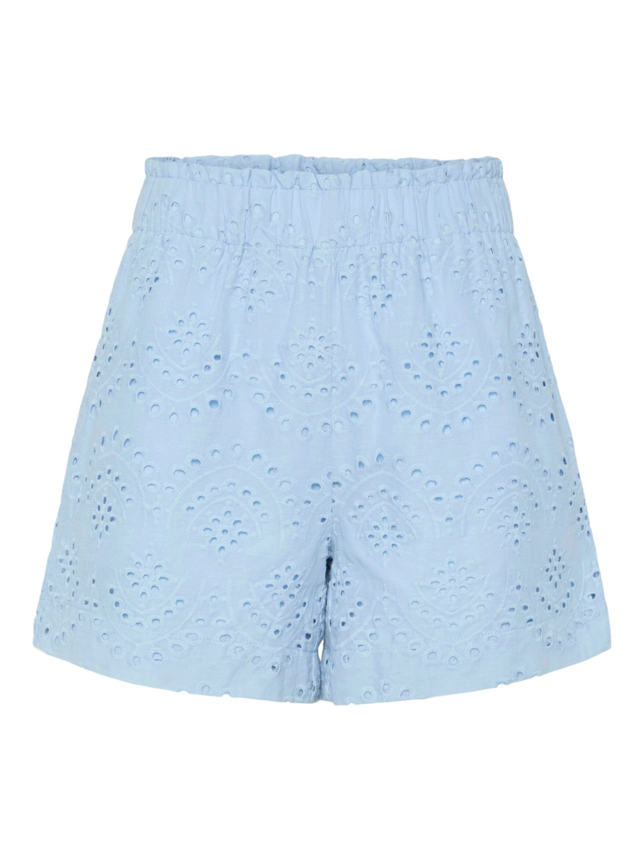 pieces Shorts VILDE (1-tlg) Stickerei