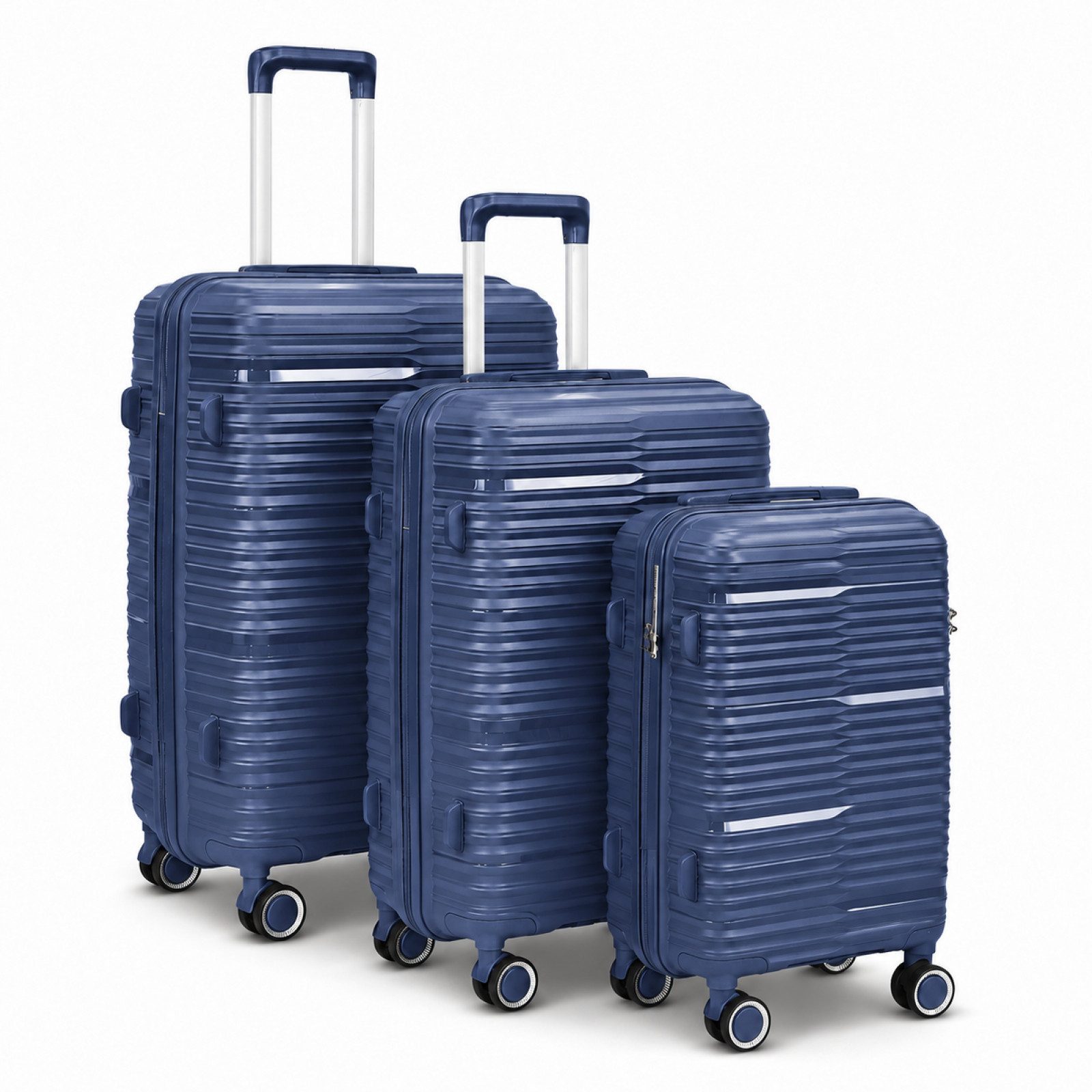 Barut Trolleyset PP Reisekofferset Navyblau, (Set, 3 tlg., MS-19062)