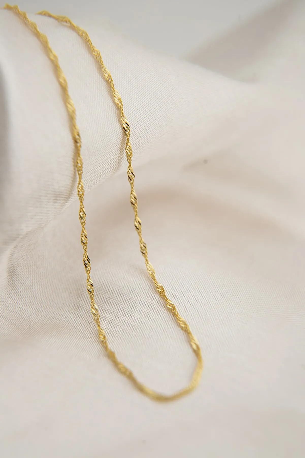 Einzelstück Silberkette Halskette Singapurkette 925 Sterling Silber minimal günstig online kaufen