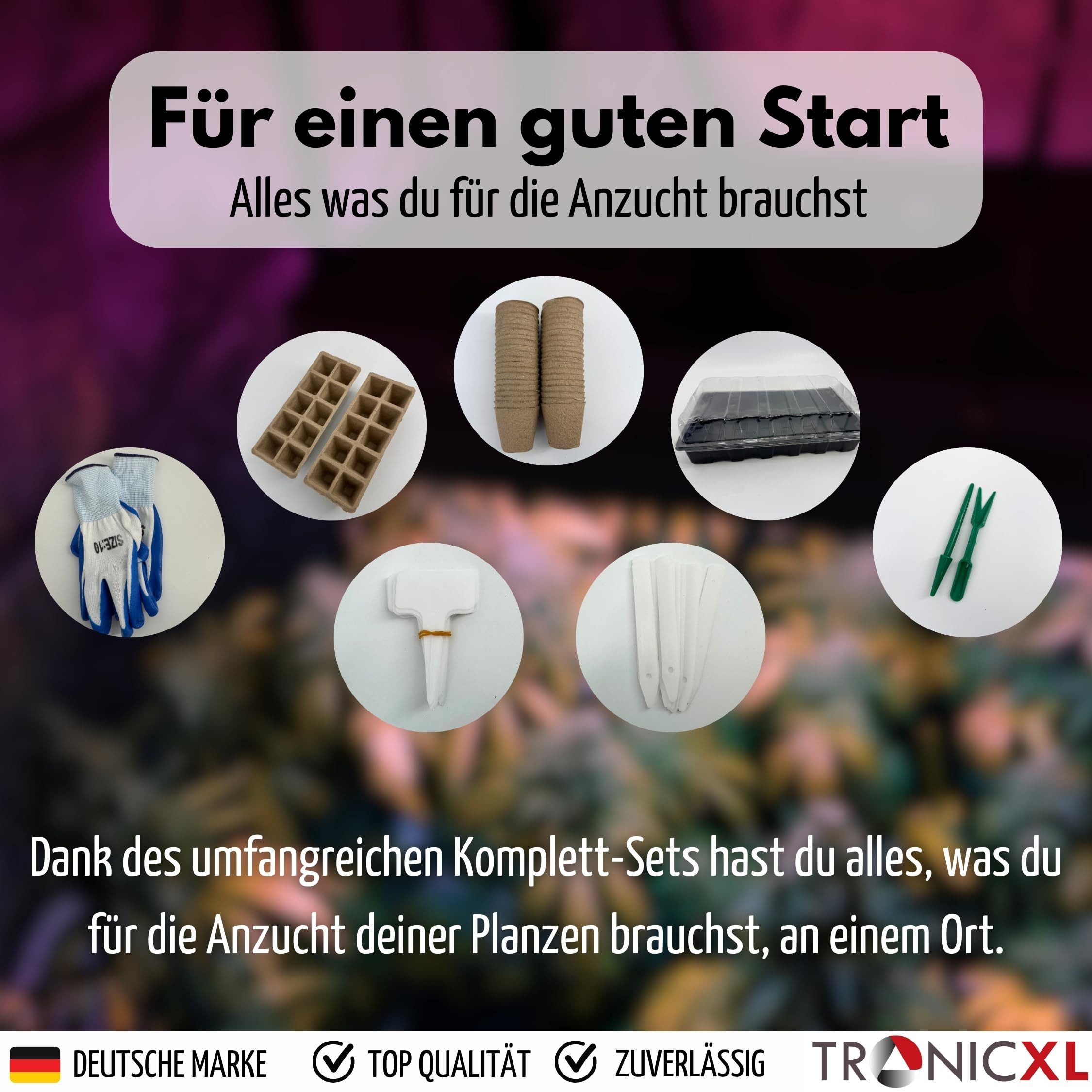 TronicXL Gewächshaus Anzucht Set für Growbox günstig online kaufen