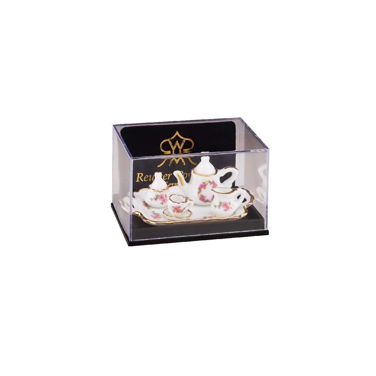 - Dekofigur Porzellan Miniatur "Romantik", Tablett Reutter 001.621/5