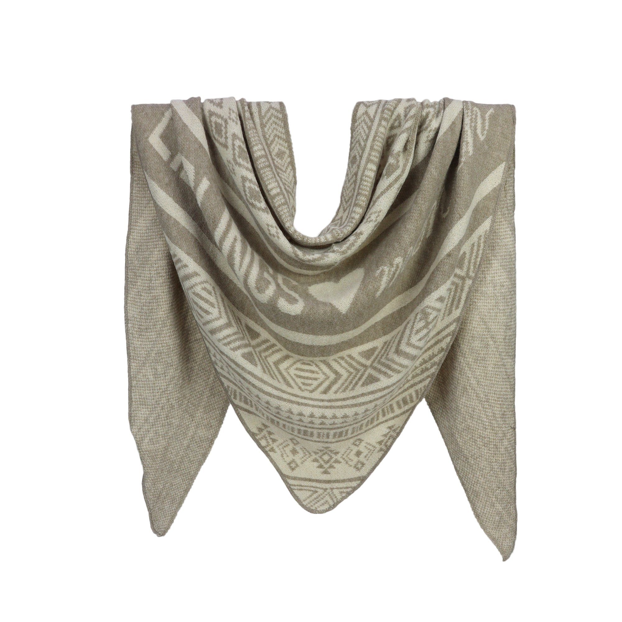 Strickschal Dreieckschal
