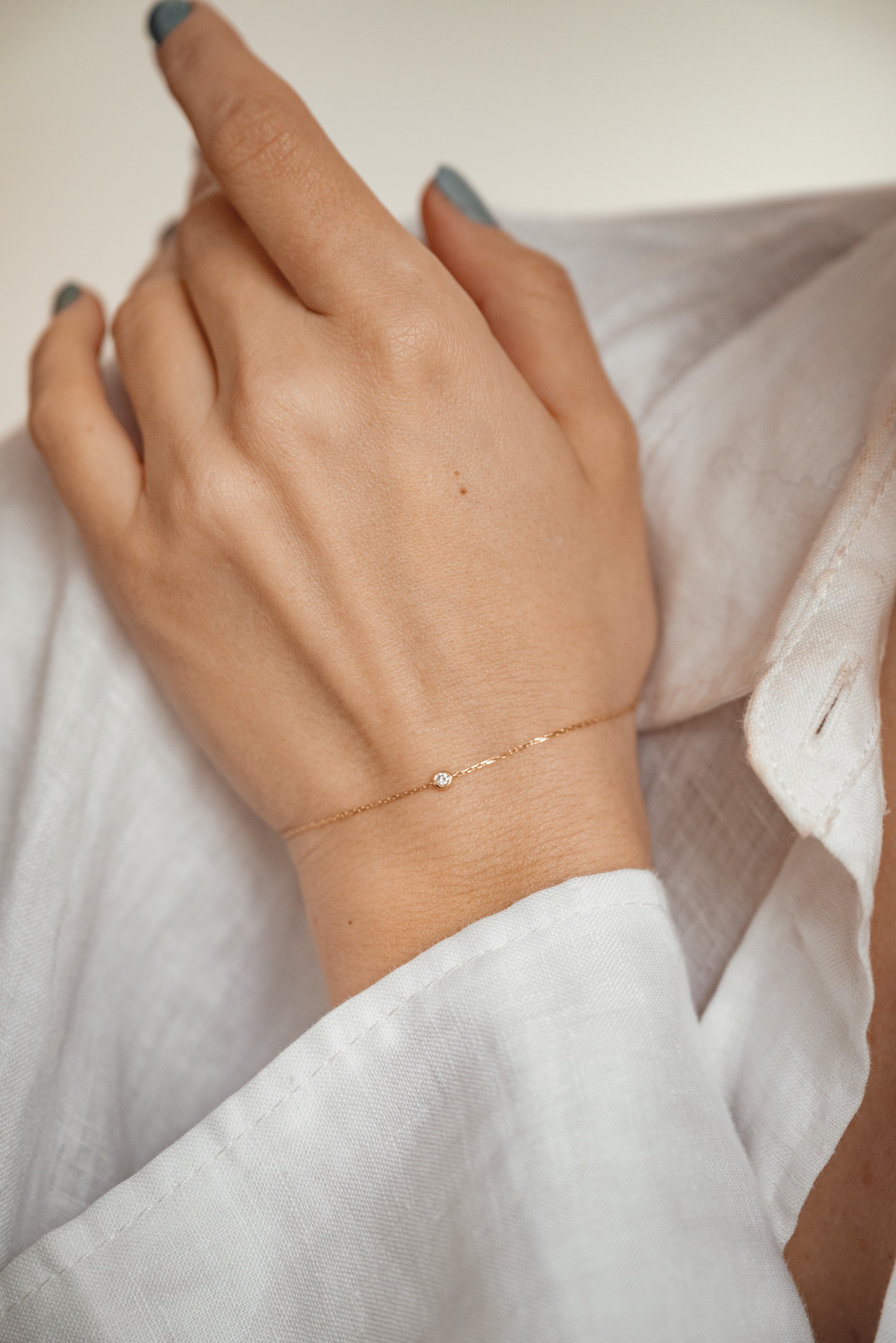 Dear Me Goldarmband 585er Armkette mit Diamant/Zirkon, wählbar, Feines 14K günstig online kaufen