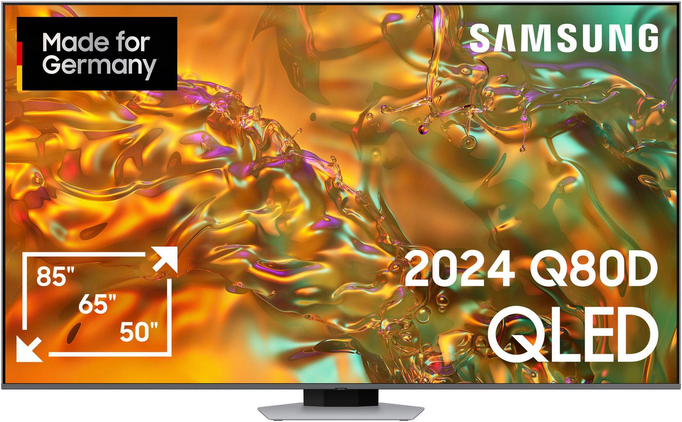Samsung GQ55Q80DAT QLED-Fernseher (139 cm/55 Zoll, 4K Ultra HD, Smart-TV) silberfarben ! RABATT: 25% Samsung GQ55Q80DAT QLED-Fernseher (139 cm/55 Zoll, 4K Ultra HD, Smart-TV) silberfarben ! RABATT: 25%