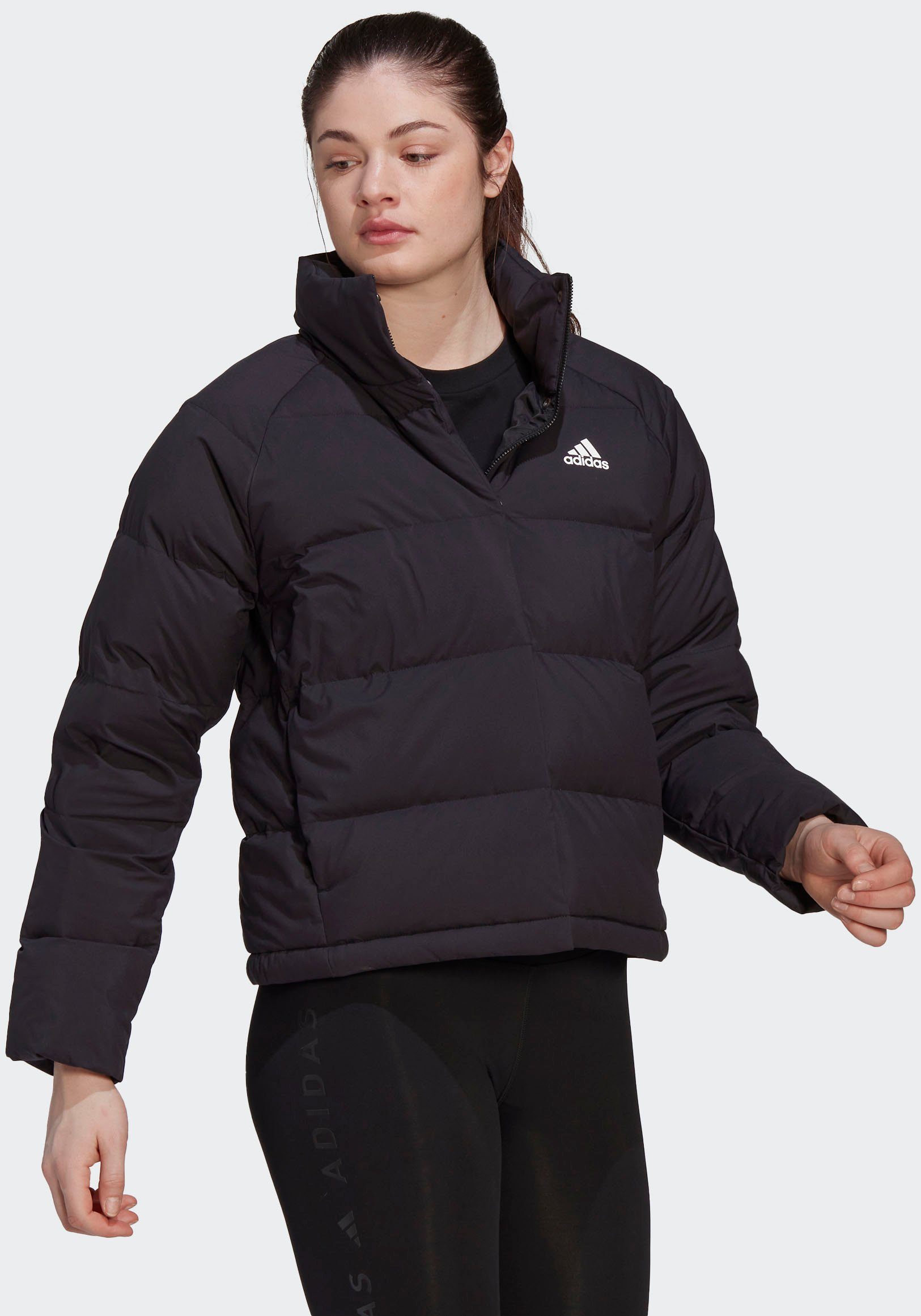 RELAXED DAUNENJACKE Sportswear schwarz Outdoorjacke HELIONIC adidas