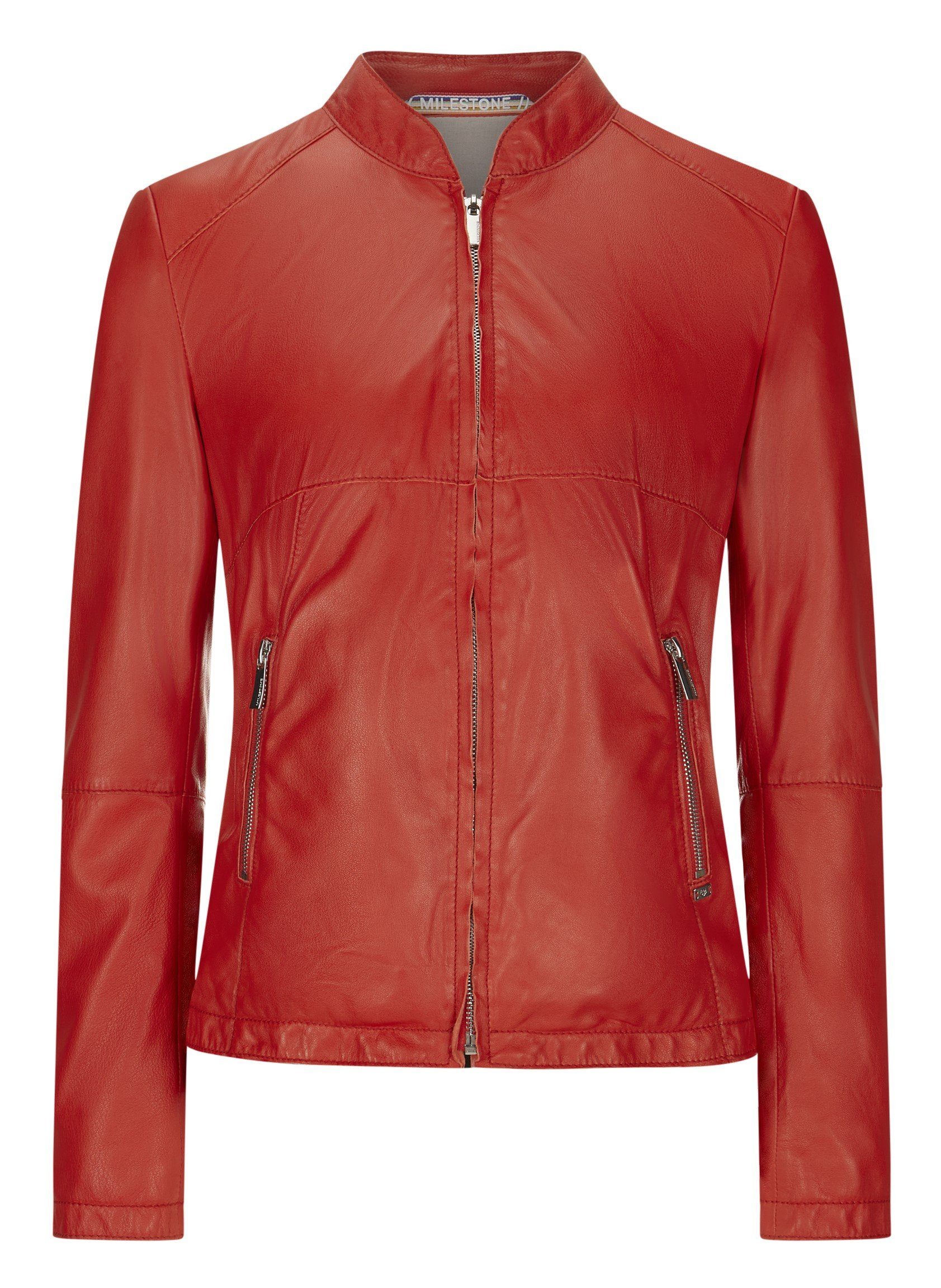 Milestone Lederjacke MSJasmine raffinierte Schnittführung aus günstig online kaufen