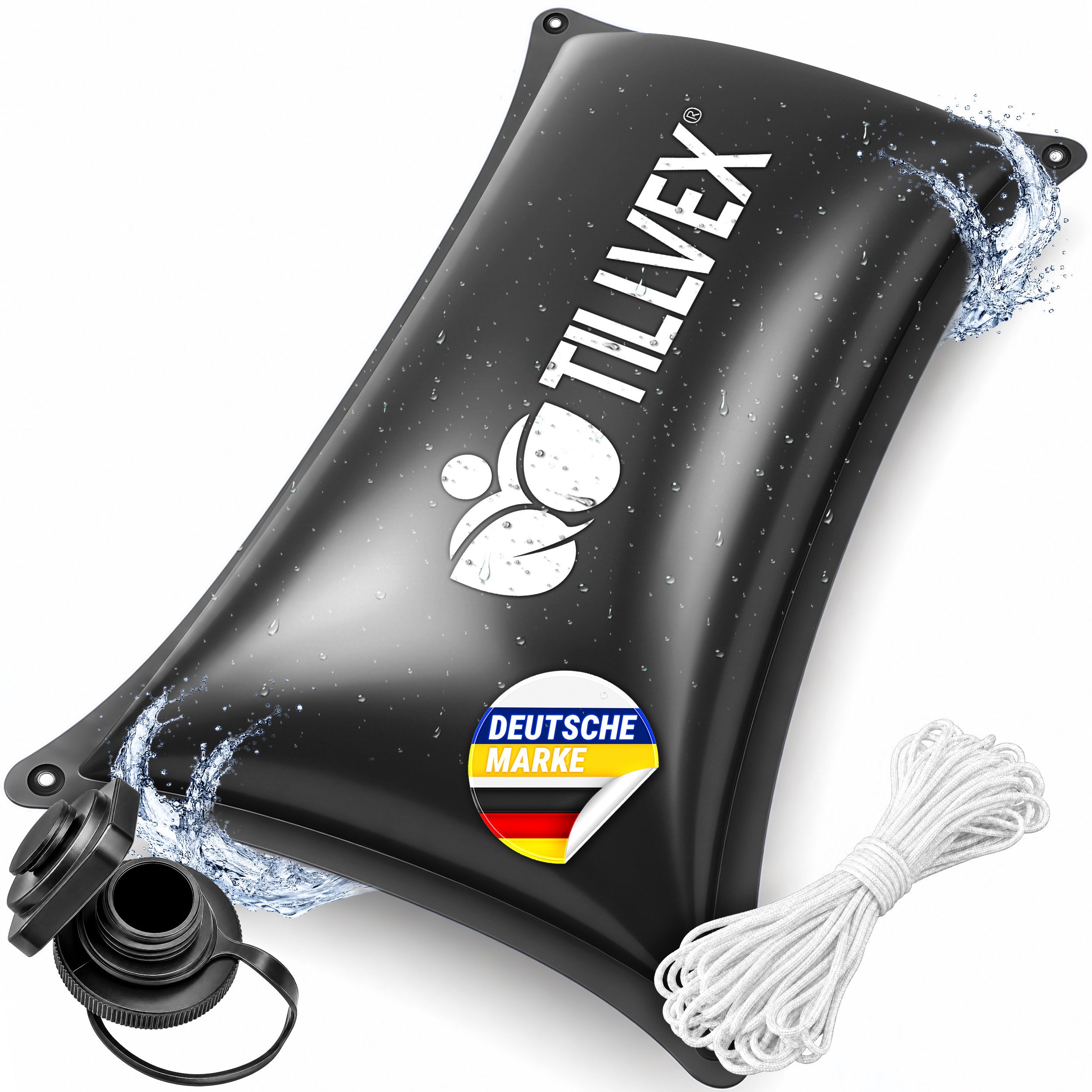 tillvex Pool tillvex® Poolkissen Winter XXL mit 12m Seil & Reparaturkit (Kissen zur Poolabdeckung frost- & chlorbeständig bis -20°C, 1-tlg., Winterkissen inkl. Schraubventil Überwinterung Pool), Poolkissen Winter XXL mit 12m Seil & Reparaturkit Luftkissen