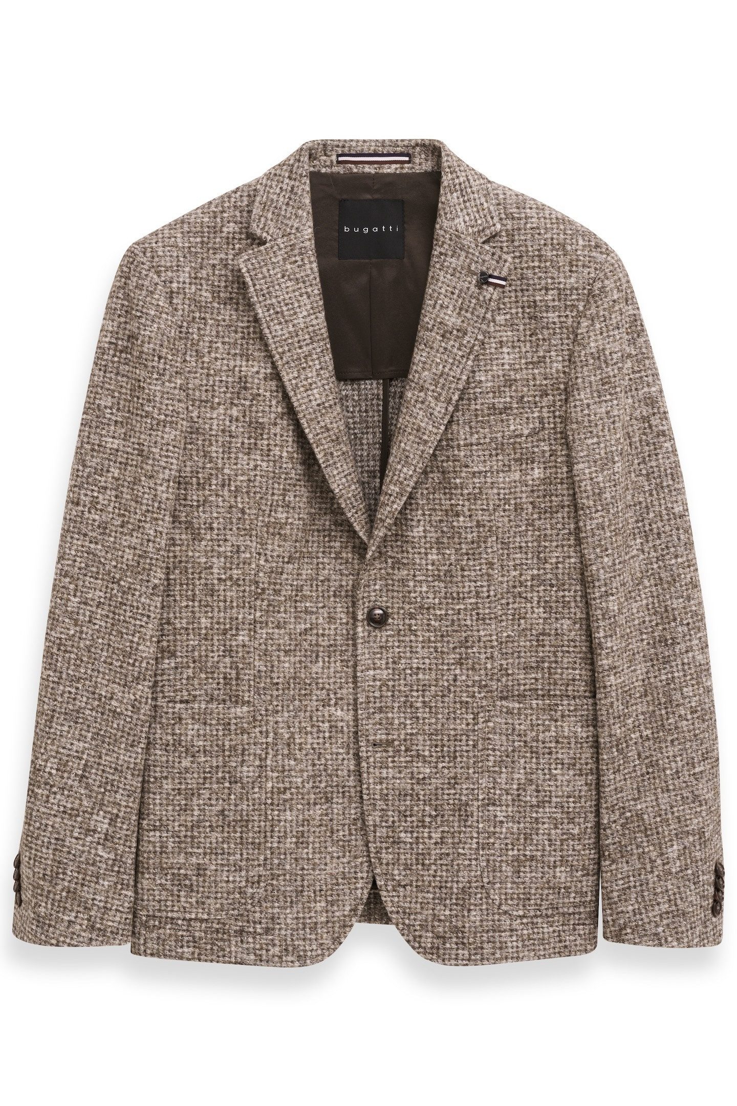 bugatti Sakko Modern Fit Jersey mit Stretch mit Klein-Dessin