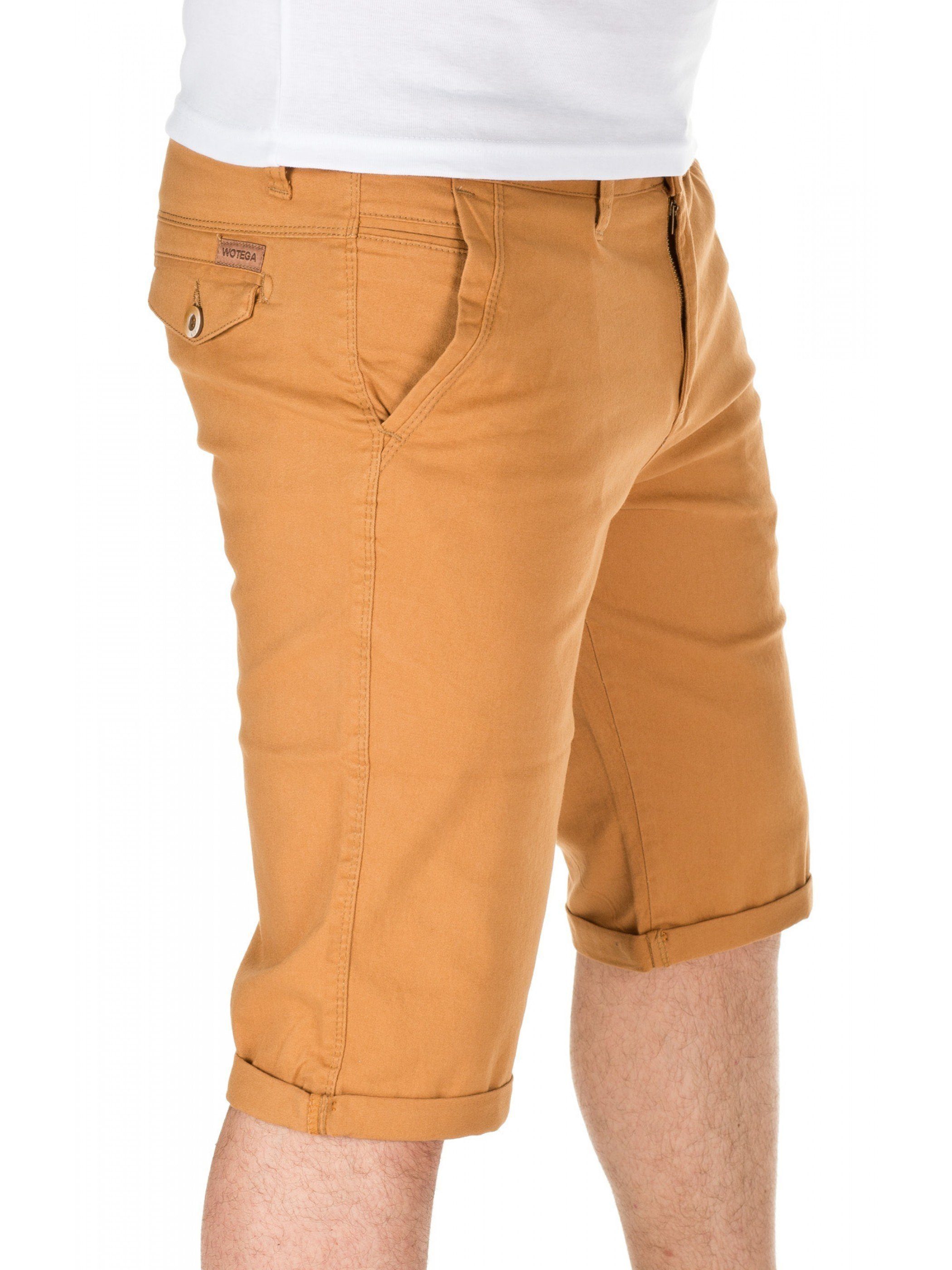 WOTEGA Shorts WOTEGA - Chino Goldfarben shorts 82295) Alex (mustard gold Unifarbe in