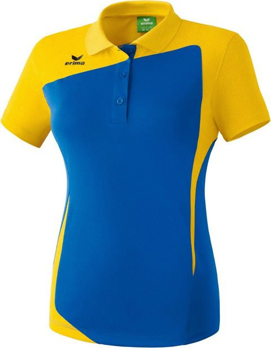 Erima Poloshirt CLUB 1900 Damen Teamsport T-Shirt Polo Shirt Freizeit Kurzarm Blau/Gelb