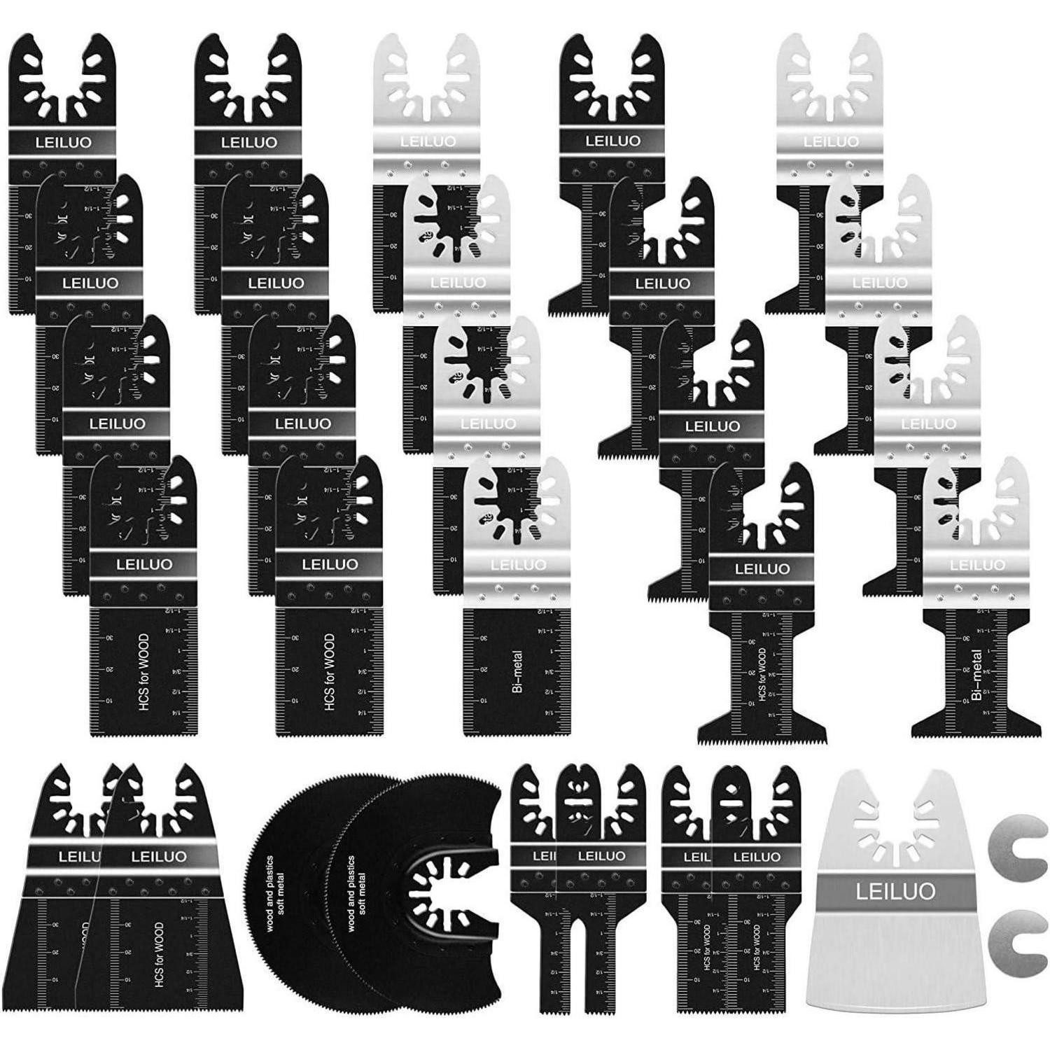 LuxusKollektion Sägeblatt Multitool Sägeblätter-Set 31tlg Zubehör