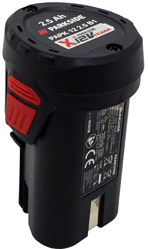 PARKSIDE PERFORMANCE® 12V 2,5Ah Akku PAPK 12 (ohne Ladegerät) Batterie Accu Geräteakku Akku PAPK 12 2,5A (12 V), Kapazität: 2,5 Ah