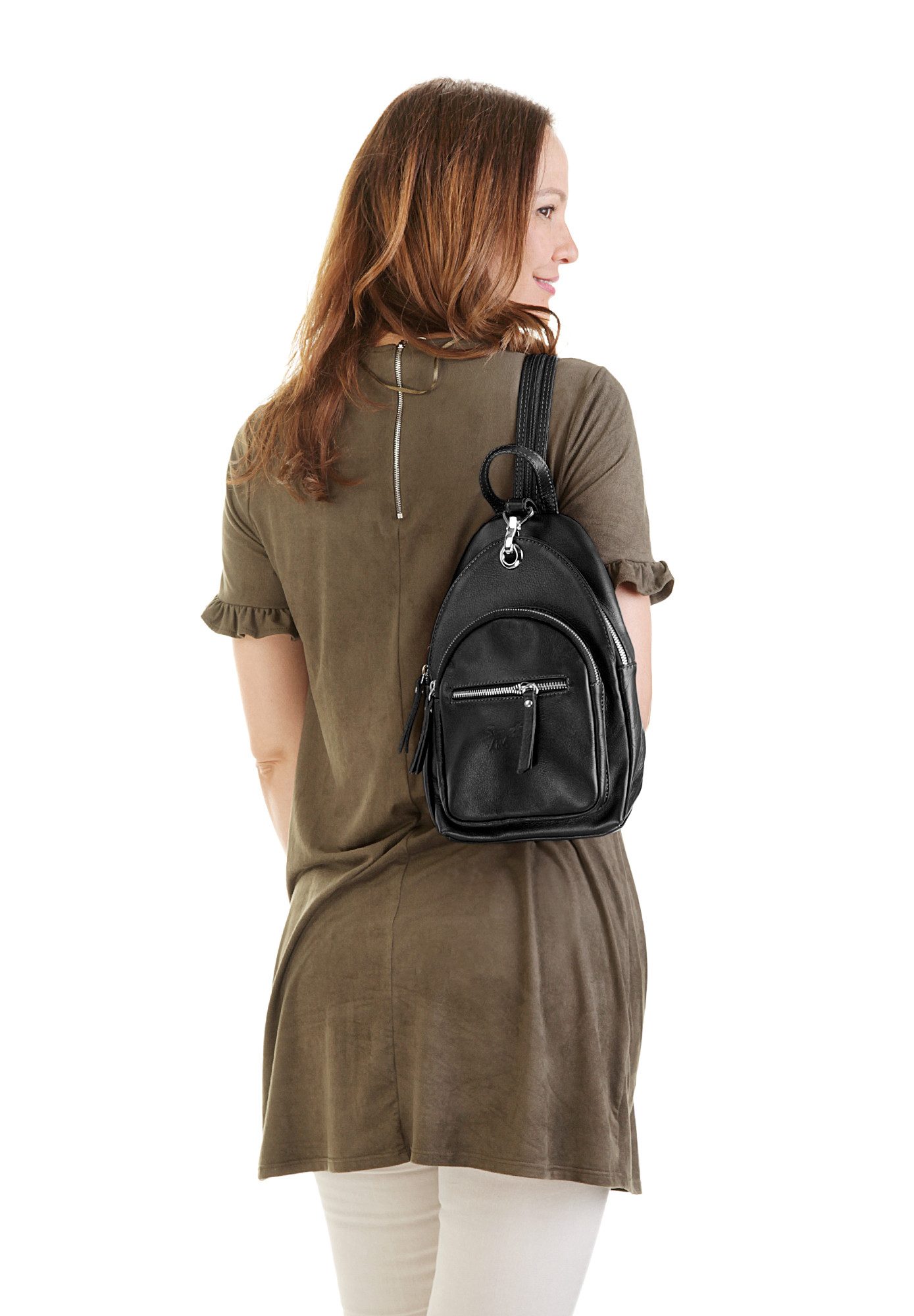 Samantha Look Cityrucksack, echt Leder, Made in Italy günstig online kaufen