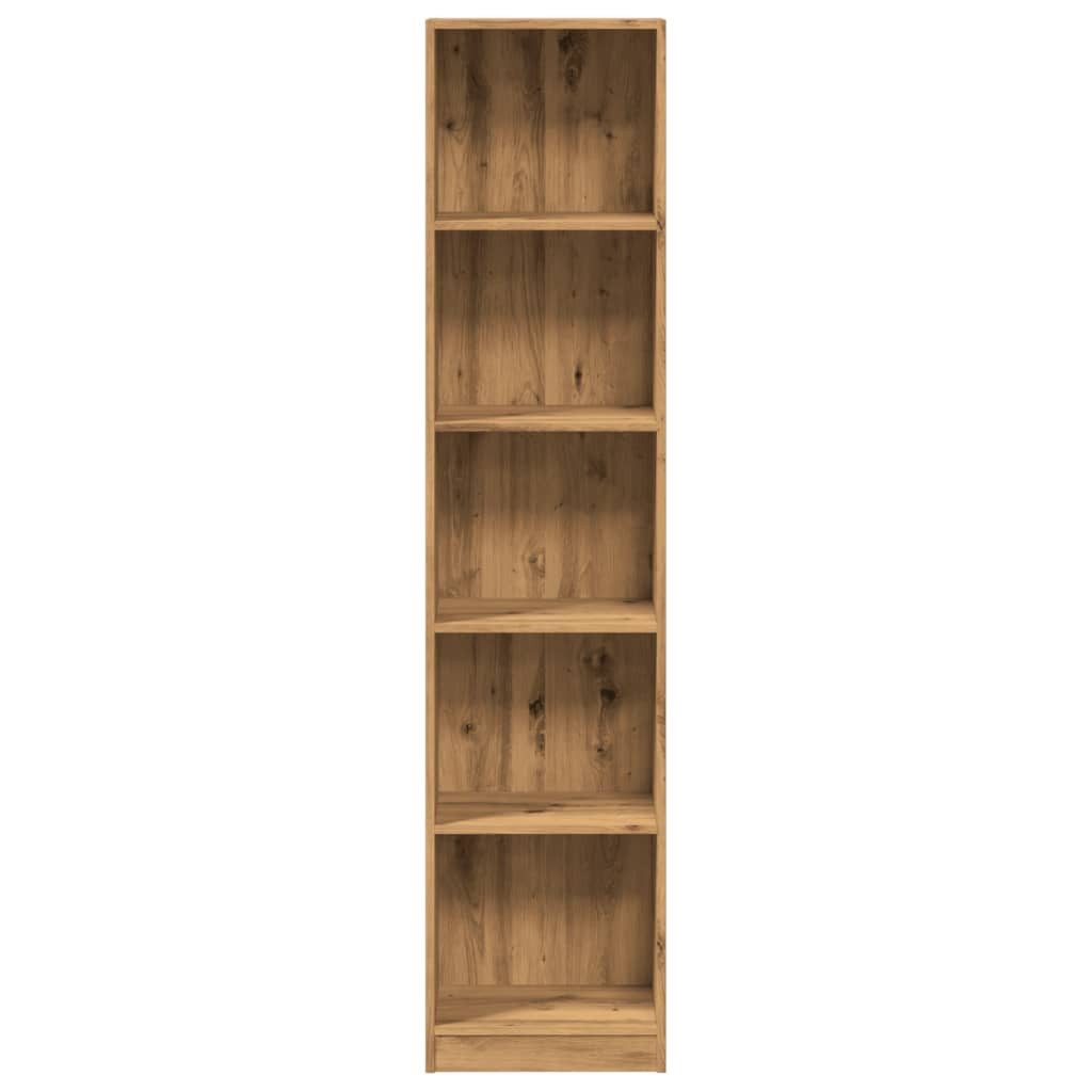 vidaXL Bücherregal Bücherregal Artisian Oak 40 x 24 x 176 cm Holzwerkstoff, 1-tlg. – Bild 4 von 5