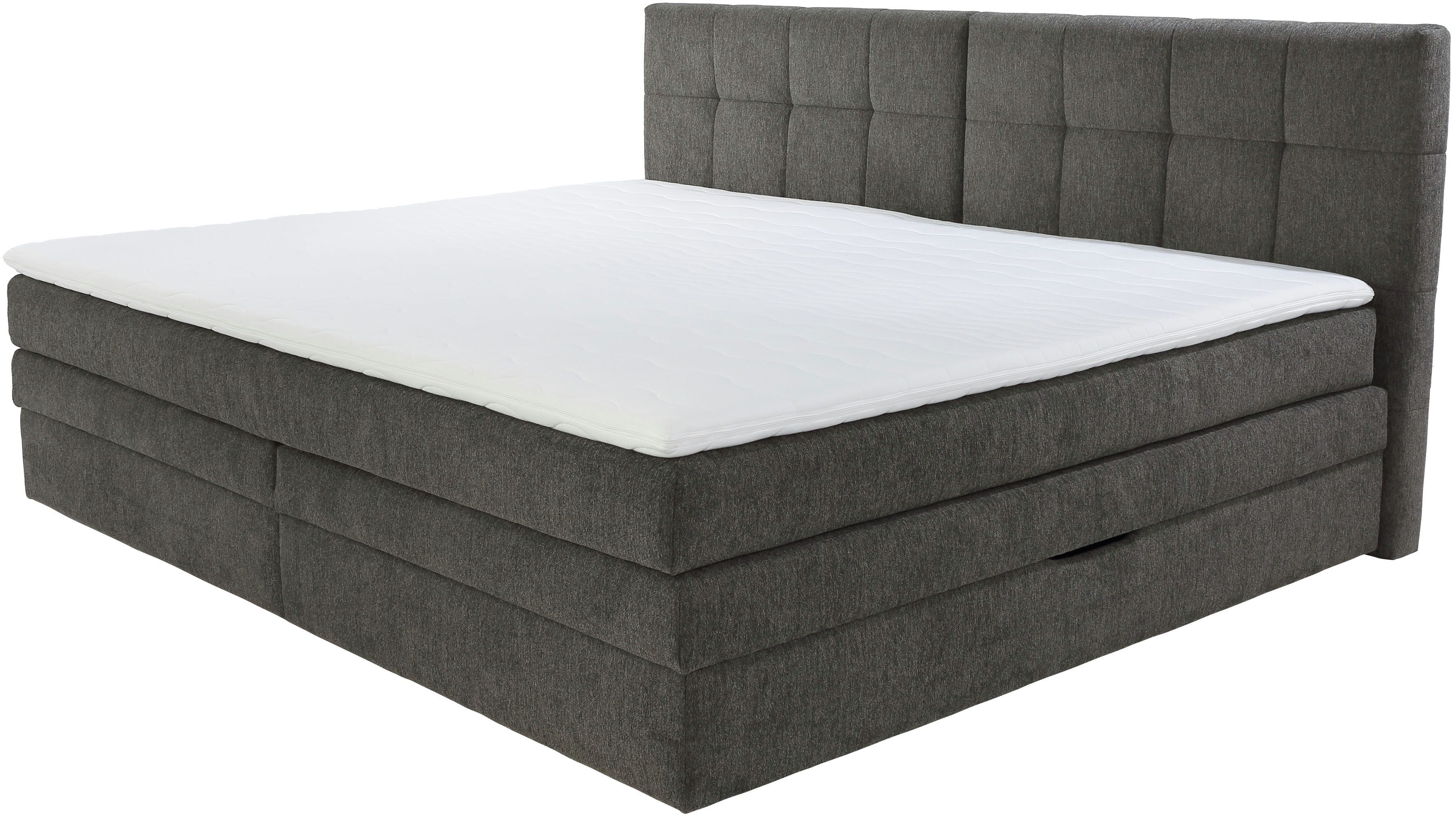 Jockenhöfer Gruppe Boxspringbett Casa Grande in der Breite 240cm, Familienbett mit Bettkasten (1.000 L), 7-Zonen-TTFK-Matratze, KS-Topper, verschiedene Härtegrade wählbar