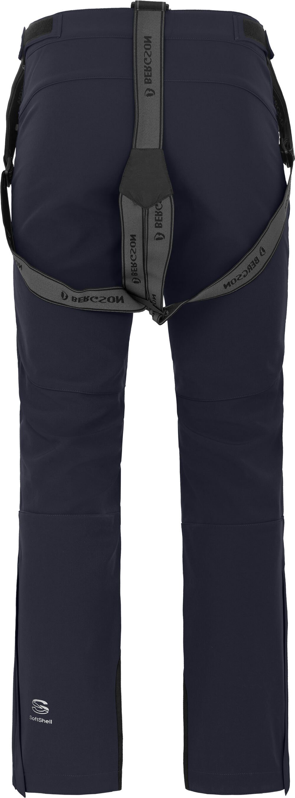 JUMPER Softshell elastisch, winddicht, blau Skihose Normalgrößen, Bergson Herren Skihose, Nacht