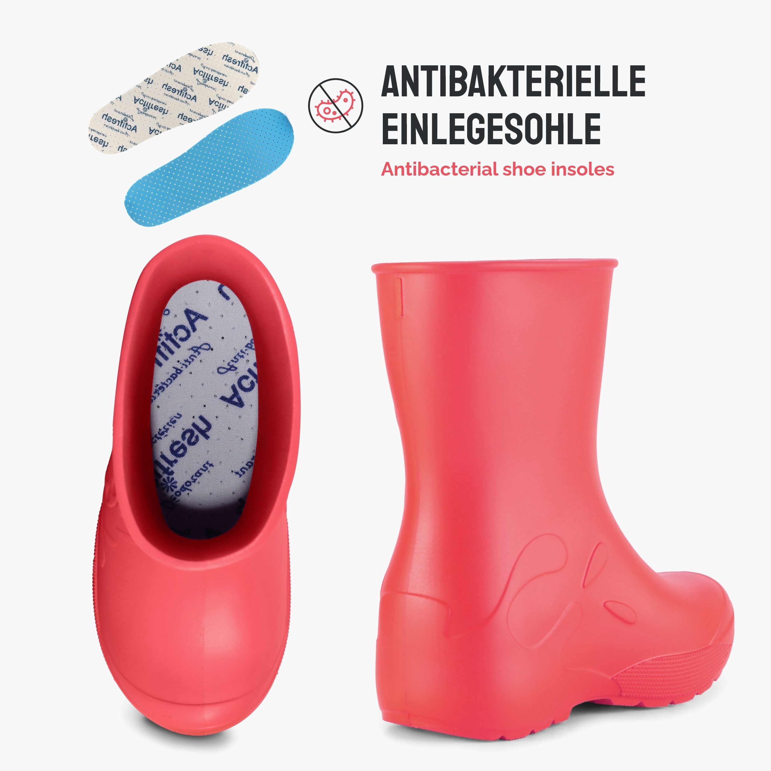 Ladeheid EVA Kinder Regenschuhe LA-CA-10 Gummistiefel – Bild 2 von 5