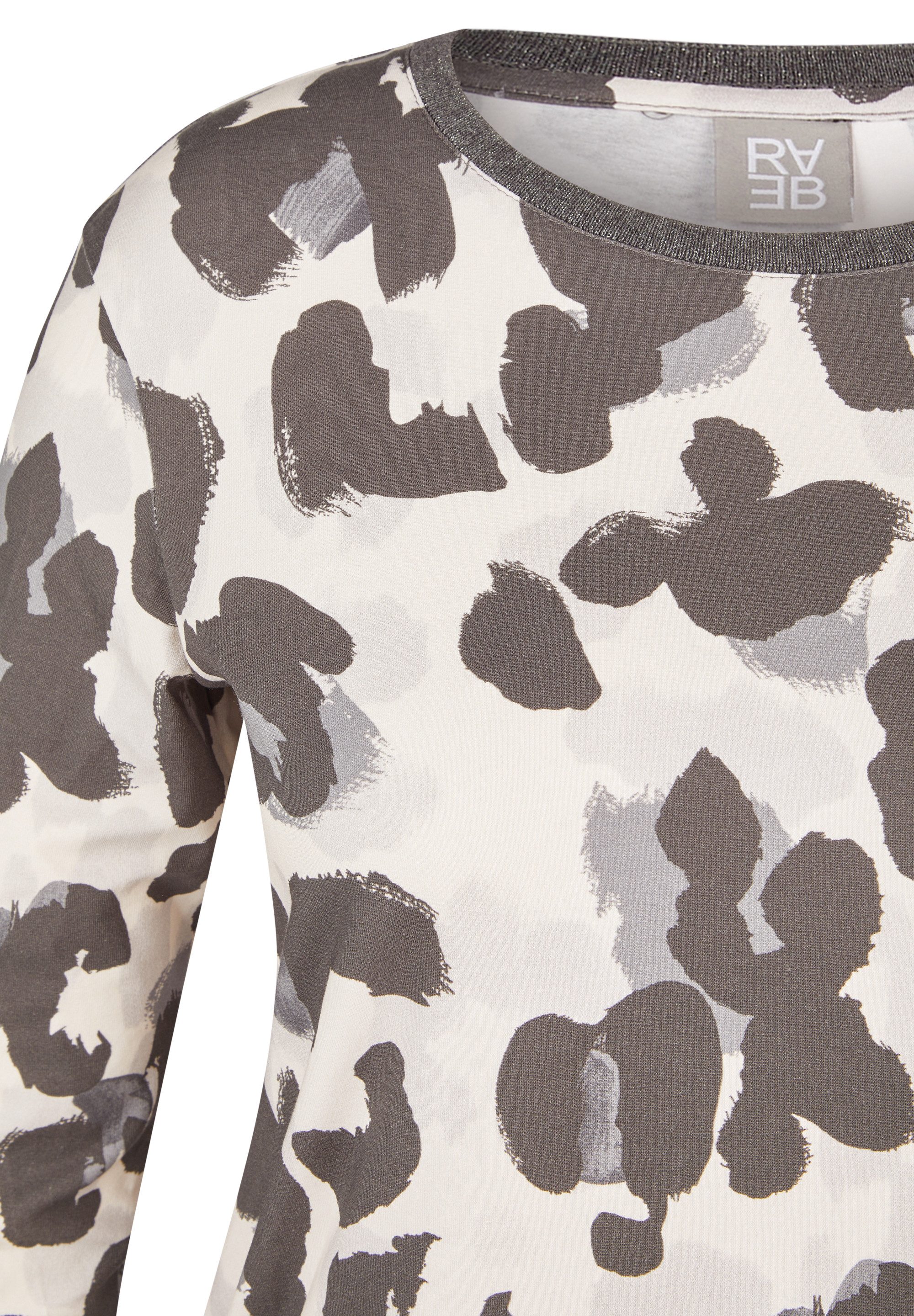 Rabe Langarmshirt mit Allover-Print