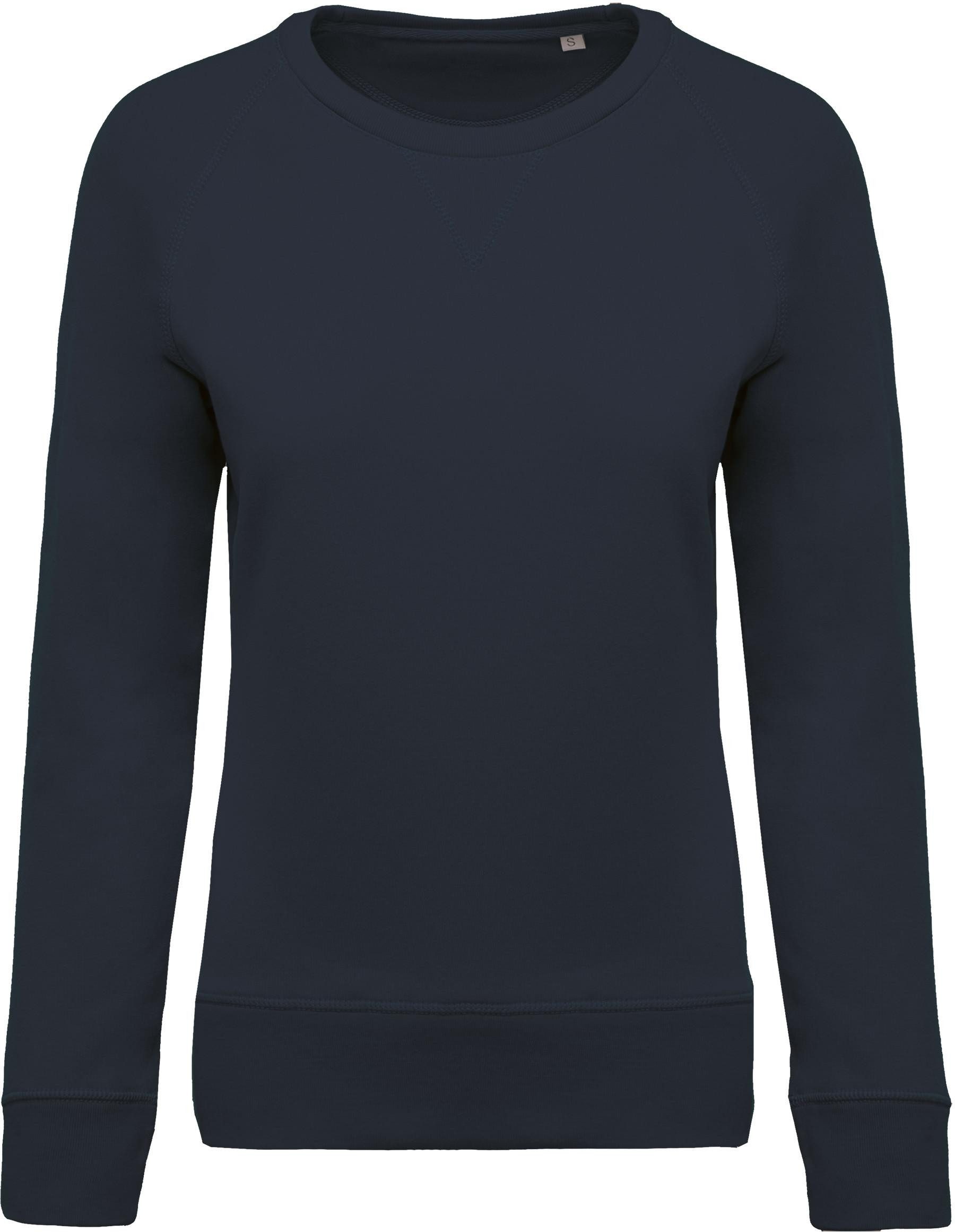 Kariban Sweatshirt Damen Sweatshirt BIO-BAUMWOLLE Rundhalsausschnitt Raglanärme