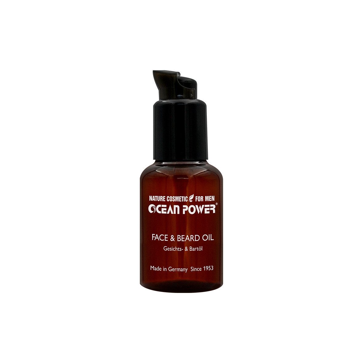 GW Nature Cosmetic Bartöl OCEAN POWER® FOR MEN - Face & Beard Oil Bartöl 50 ml - Herrenpflege, 2-in-1 Gesichts- & Bartöl mit Argan- und Jojobaöl