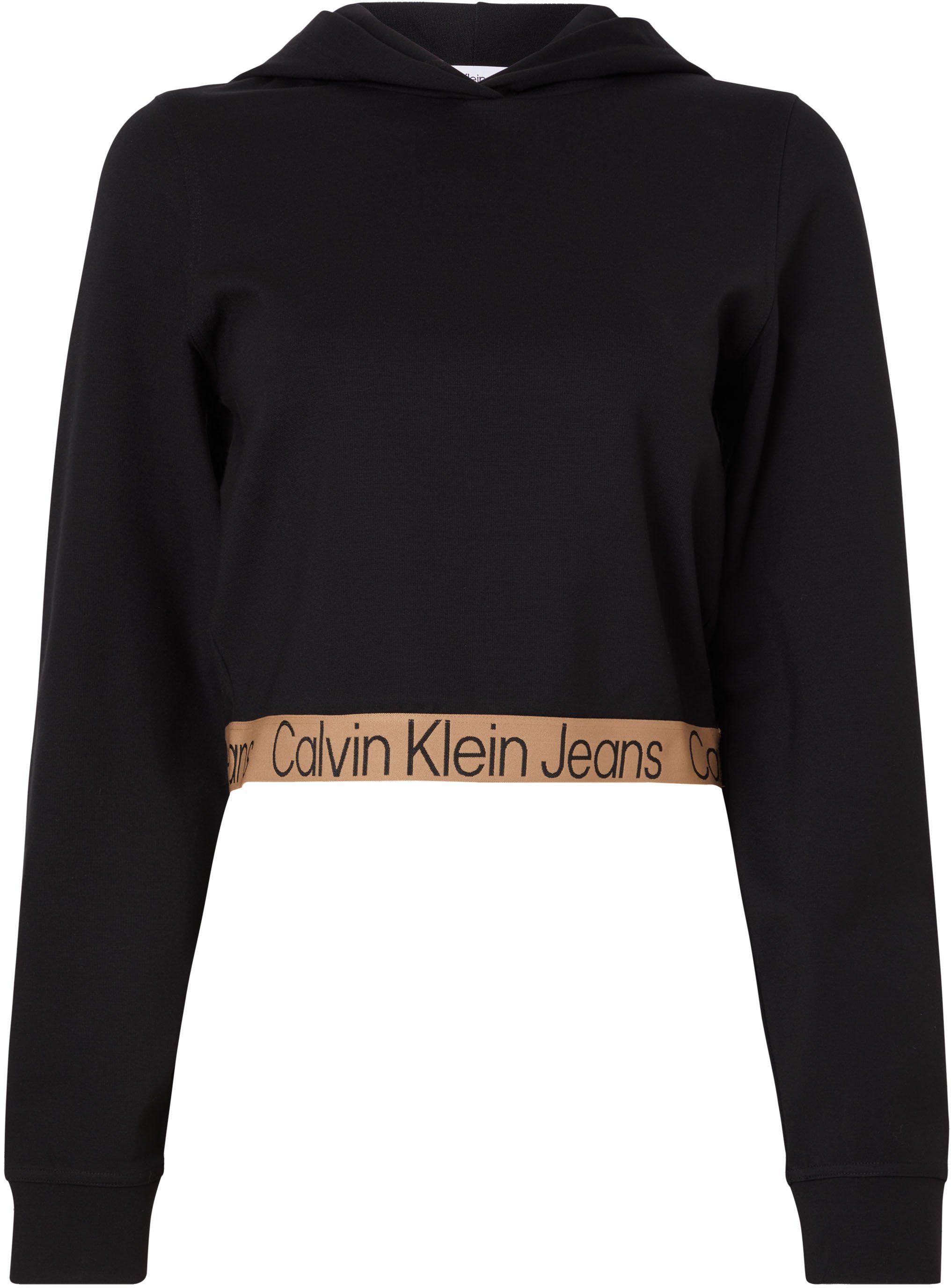 Jeans Logoschriftzügen mit TAPE MILANO Jeans Kapuzenshirt HOODIE Klein Klein Calvin LOGO Calvin