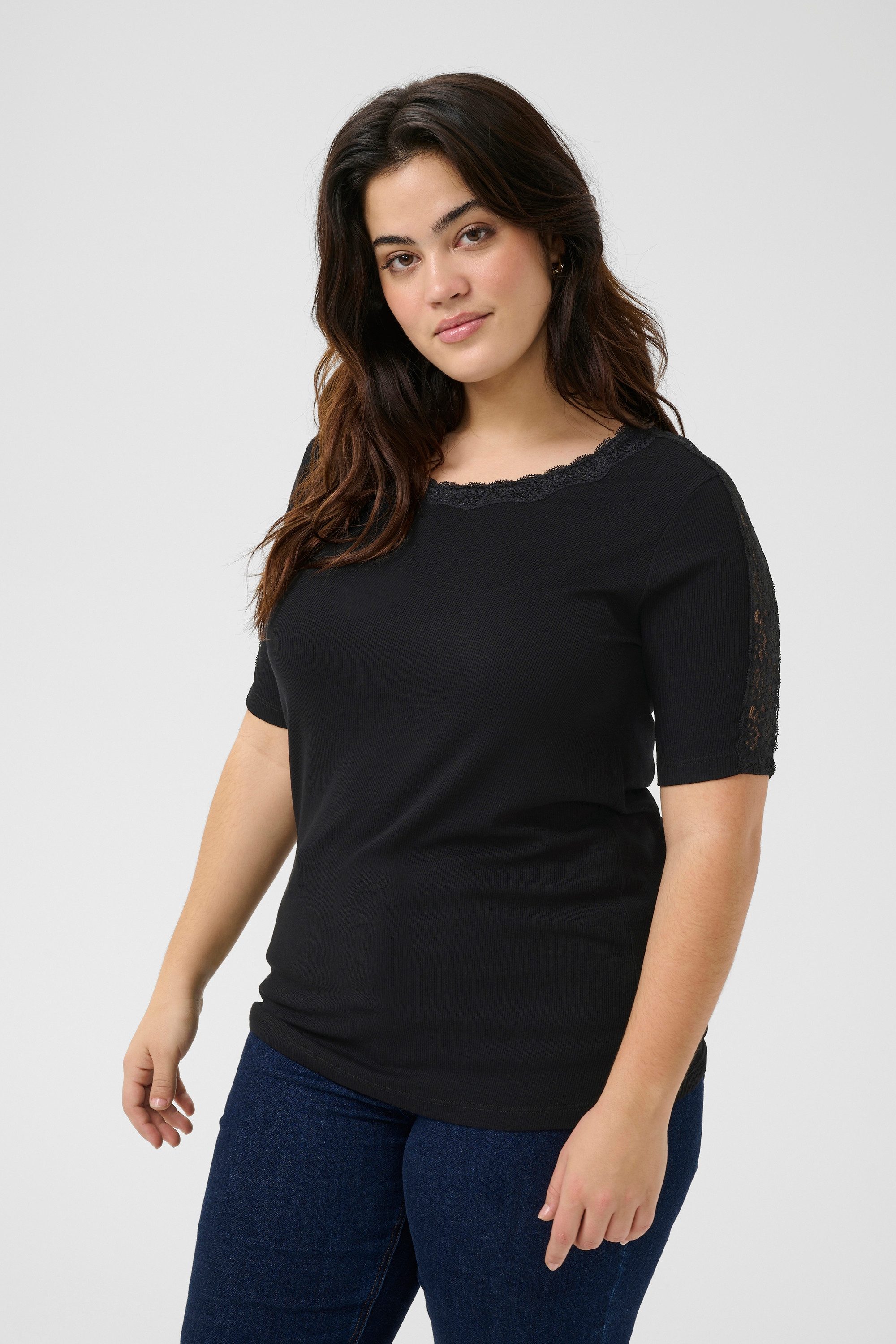 KAFFE Curve T-Shirt T-shirt KCjunna Große Größen günstig online kaufen