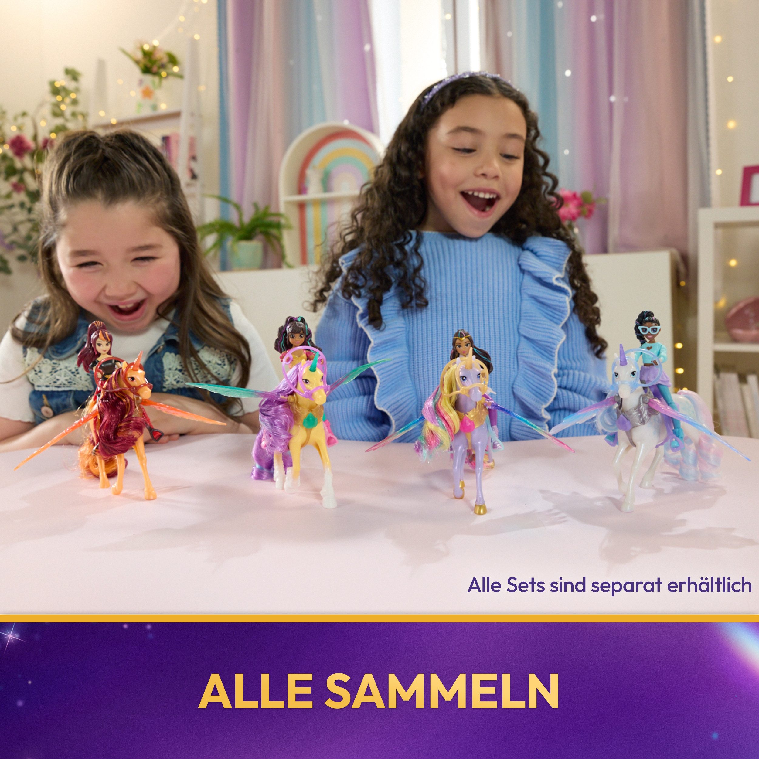 Spin Master Anziehpuppe Unicorn Academy - Cinders Lagerfeuer-Set – Bild 5 von 5