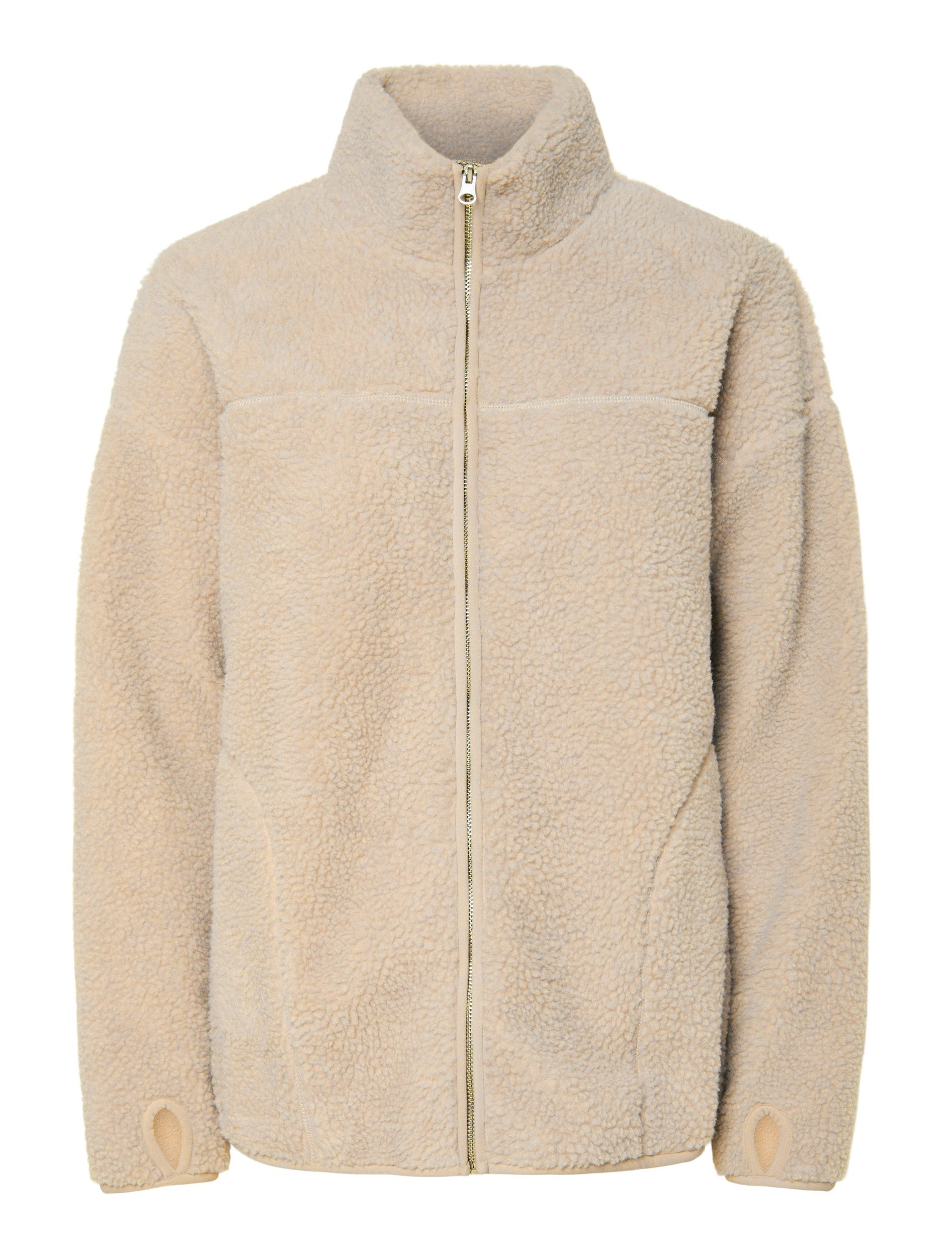 pieces Outdoorjacke PCSADIA LS TEDDY JACKET NOOS BC günstig online kaufen