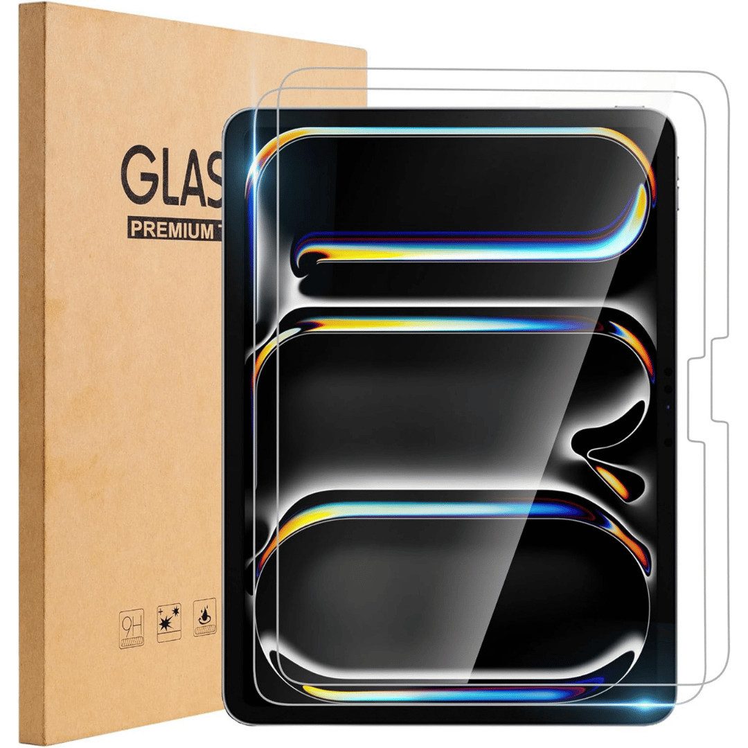 SmartUP Displayschutzglas 2X Schutzglas für iPad Pro 11 Zoll (2024/M4) Panzerfolie Display Full für iPad Pro 11" (2024/M4)