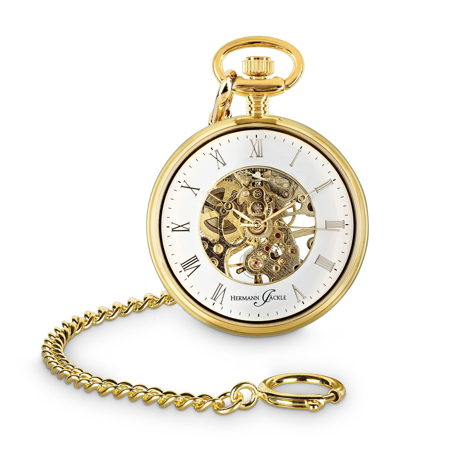 Hermann Jäckle Taschenuhr "Limburg Vergoldet", Skelett-Handaufzug, günstig online kaufen