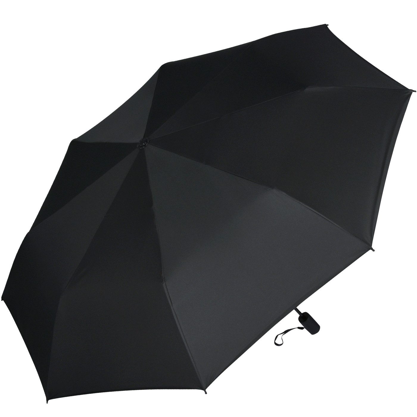 iX-brella Taschenregenschirm Sonnen-Regenschirm mit UPF 50+, UV-Hitze-Schutz, mit Umhängetasche, mit Handöffner, innen silber