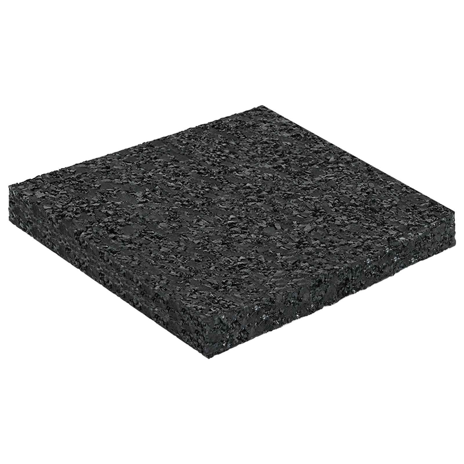 Gummimatte Gummigranulat-Patiopad Schwarz 9 x 9 x 0,8 cm Gummi