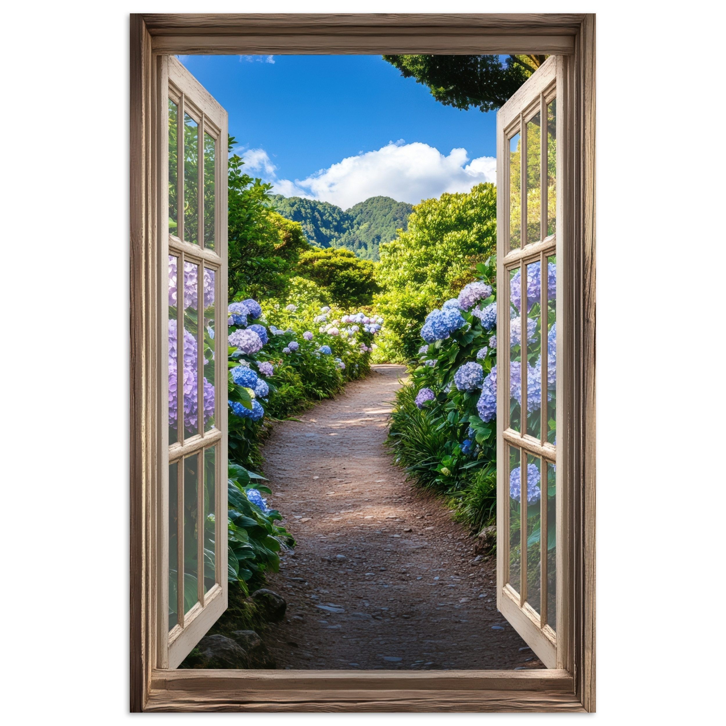 MuchoWow Poster Durchblick - Hortensie - günstig online kaufen