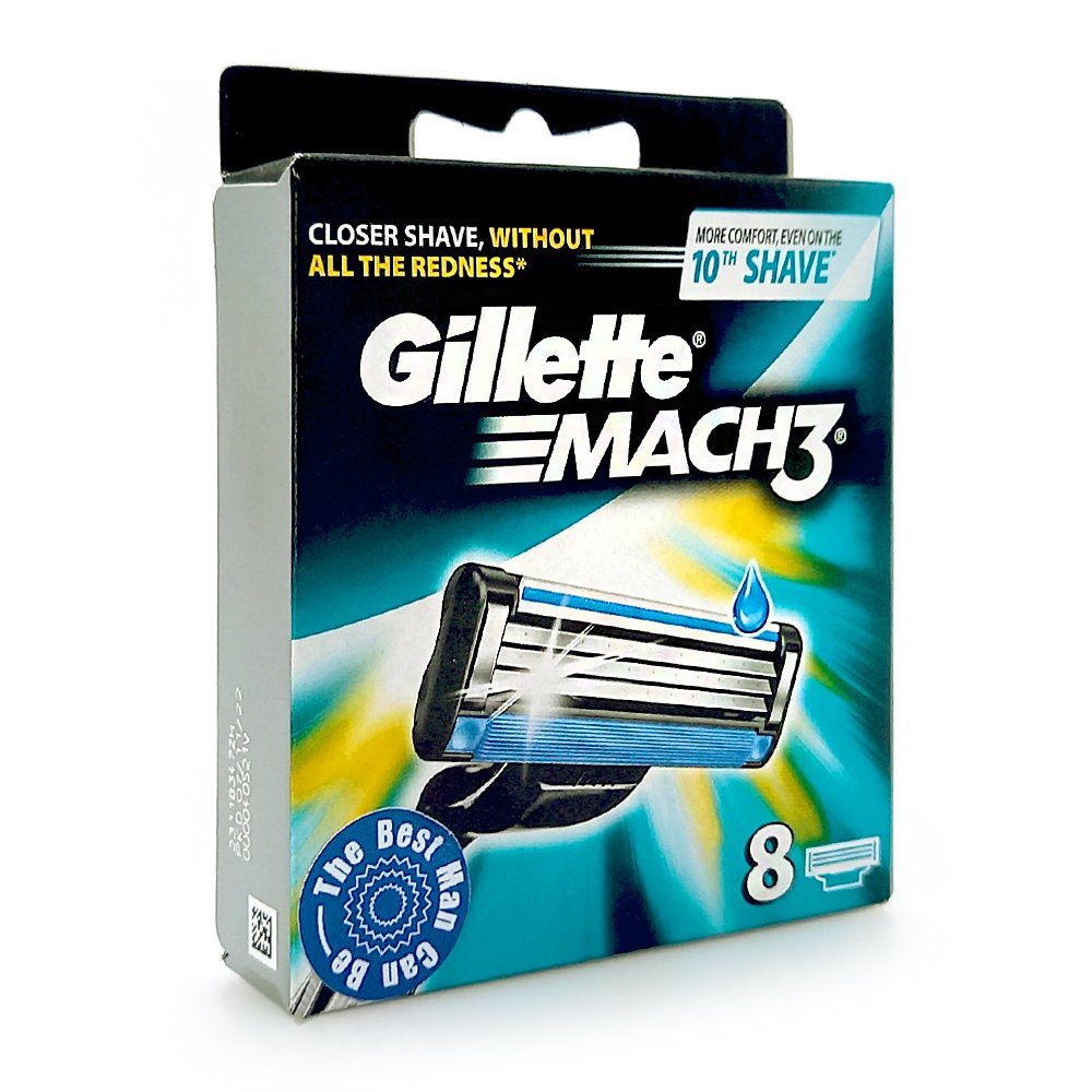 Gillette 3 Mach Pack Rasierklingen, Gillette Rasierklingen 8er
