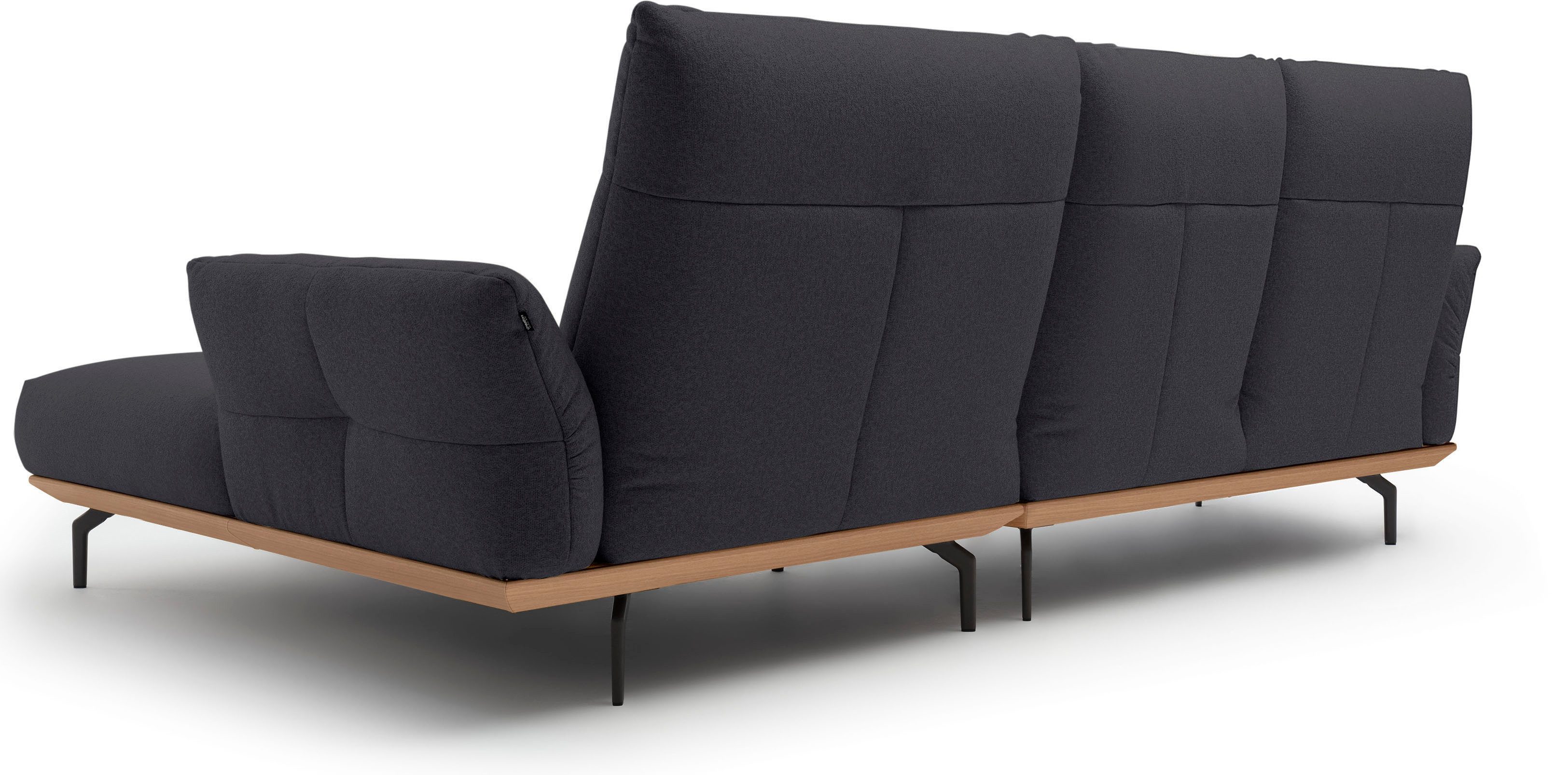 Creation BY ROLF BENZ Ecksofa CR.460, Sockel in Eiche, Alugussfüße in umbragrau, Breite 298 cm