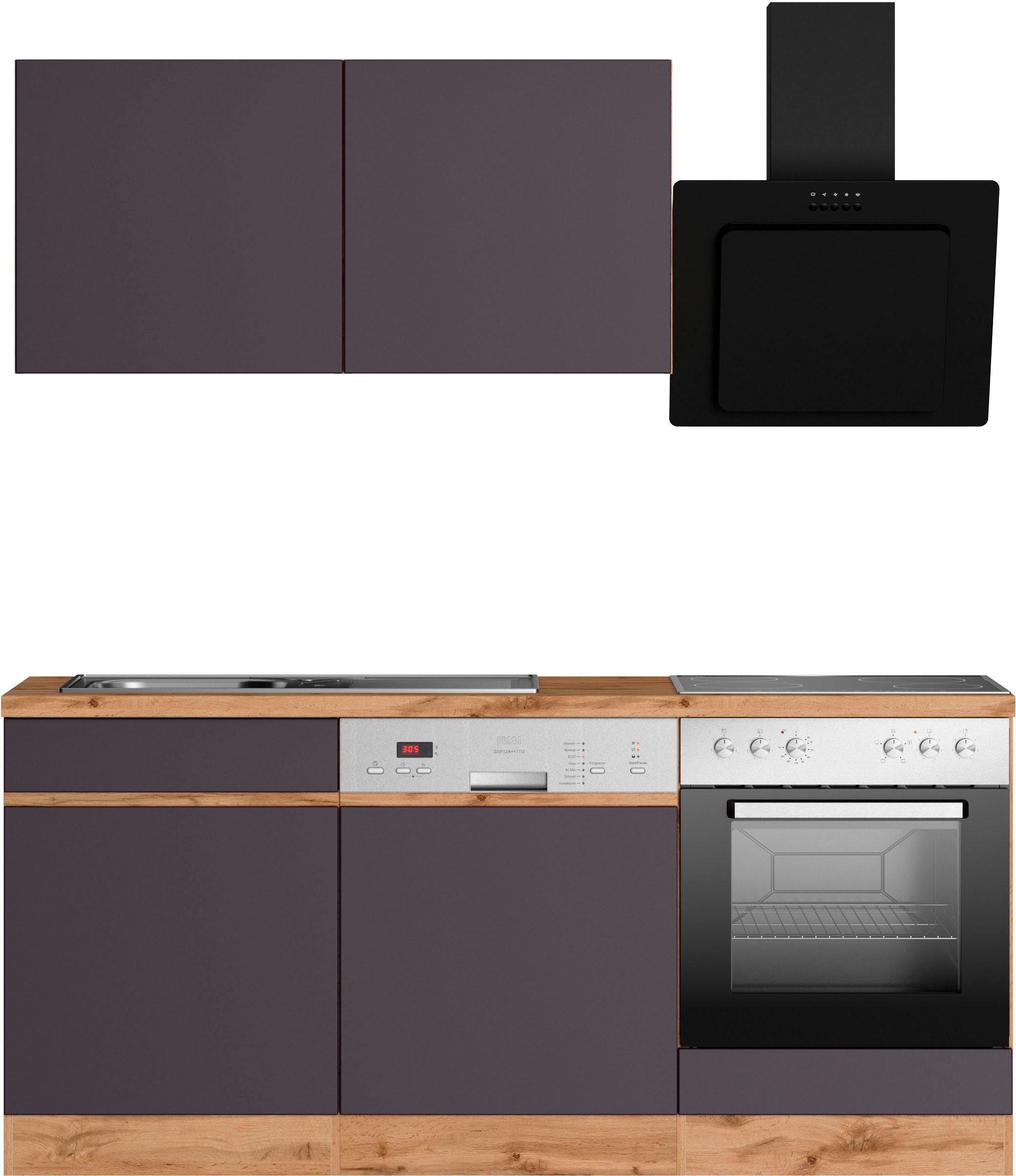 KOCHSTATION Küchenzeile KS-Riesa, Stellbreite 180 cm, günstig online kaufen