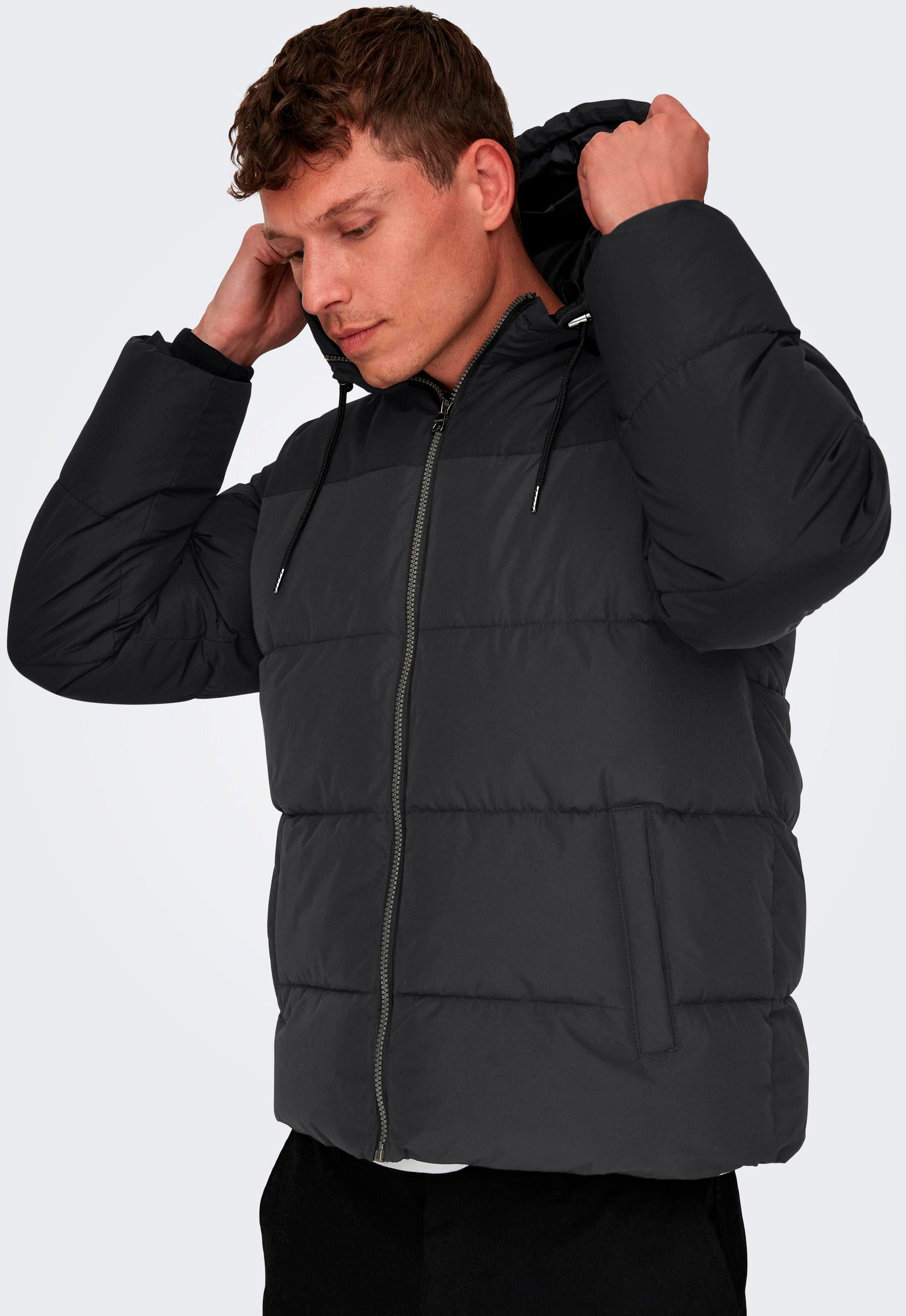 ONLY & SONS Steppjacke ONSMARLON LIFE HOOD PUFFER JACKET OTW VD günstig online kaufen