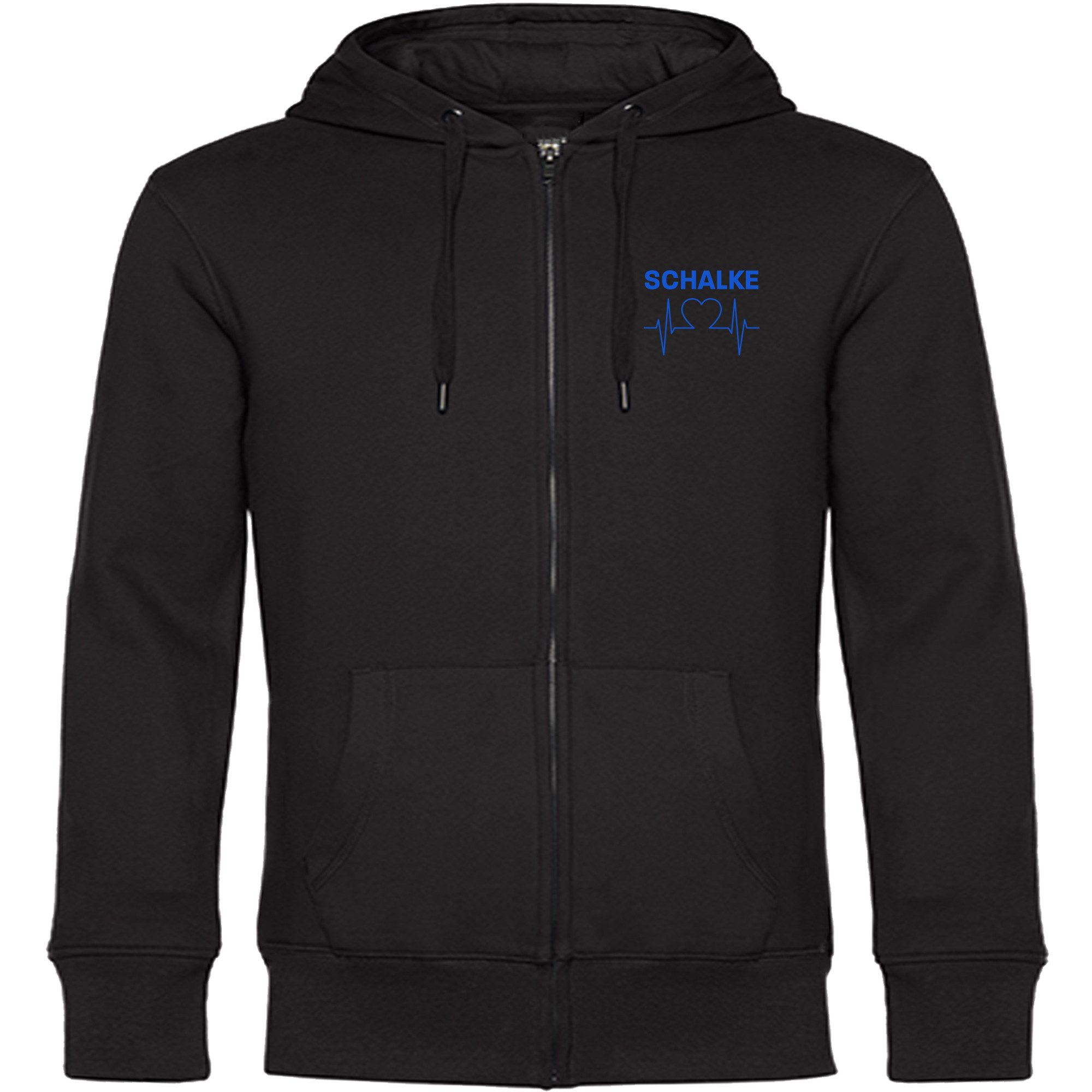multifanshop Kapuzensweatjacke Schalke - Herzschlag - Sweat günstig online kaufen