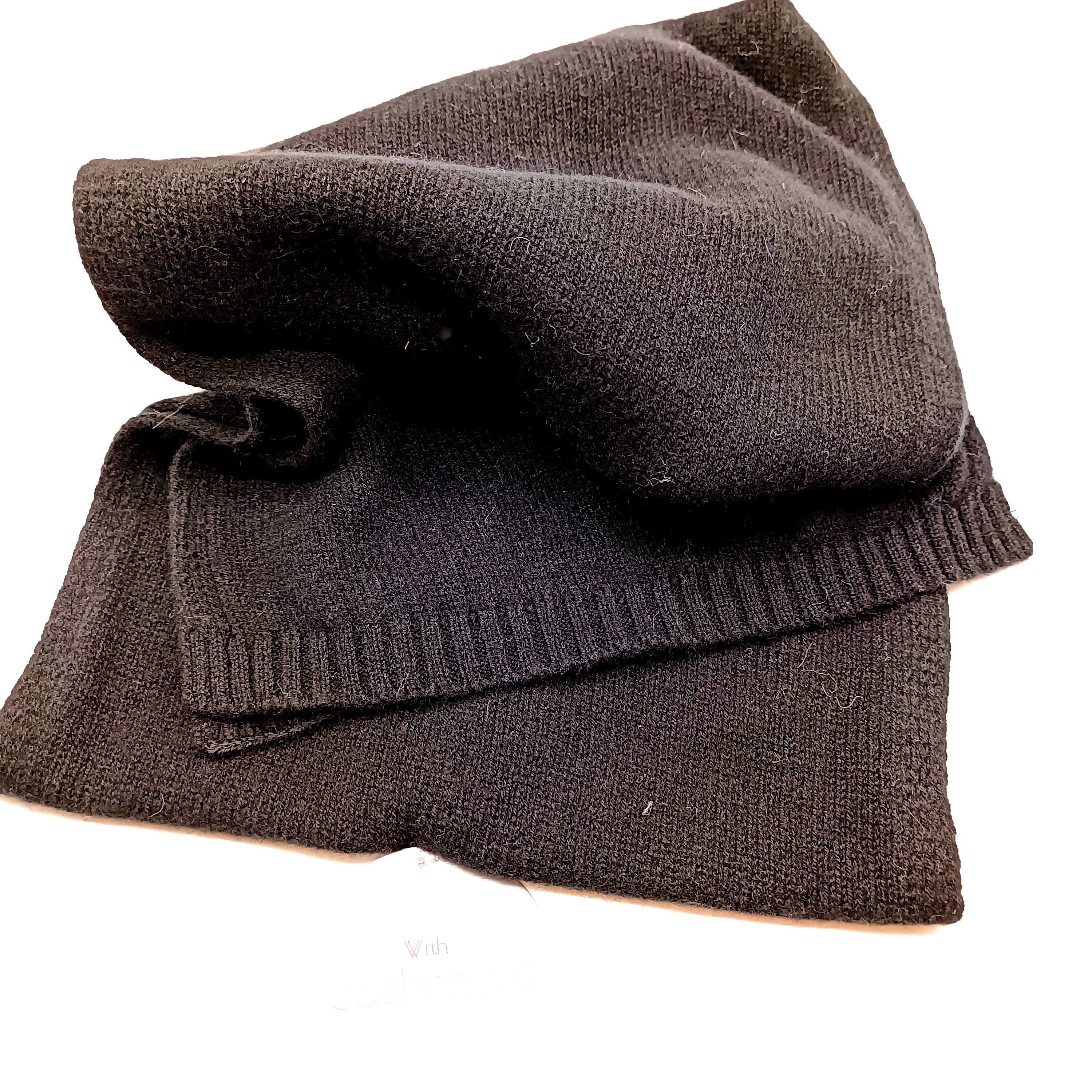 Modeschal Strickschal schwarz
