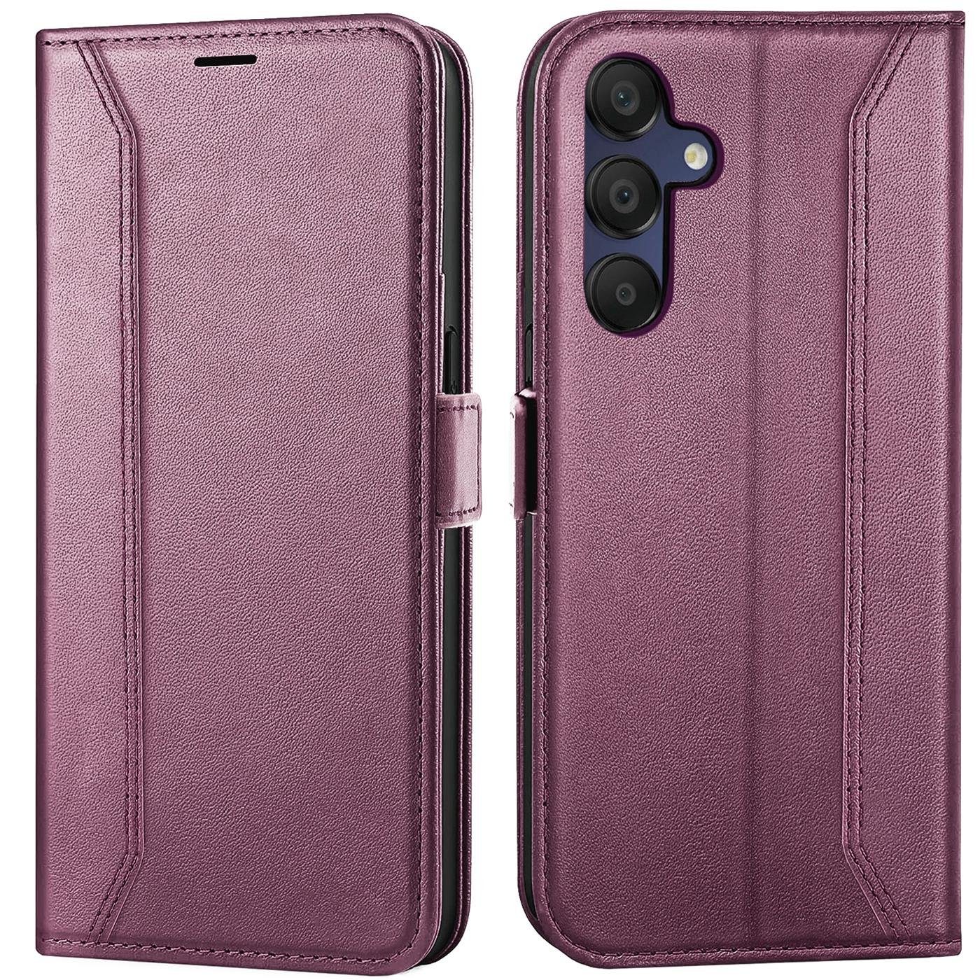CoolGadget Handyhülle Book Case Elegance Tasche für Samsung Galaxy A15 6,5 Zoll, Hülle Magnet Klapphülle Flip Case für Samsung A15 4G/5G Schutzhülle