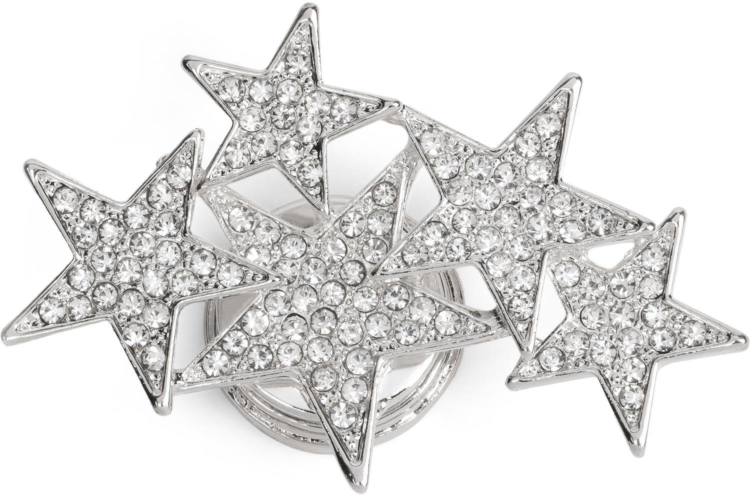 styleBREAKER Brosche Magnet Brosche mit Sternen und Strass (1-tlg)