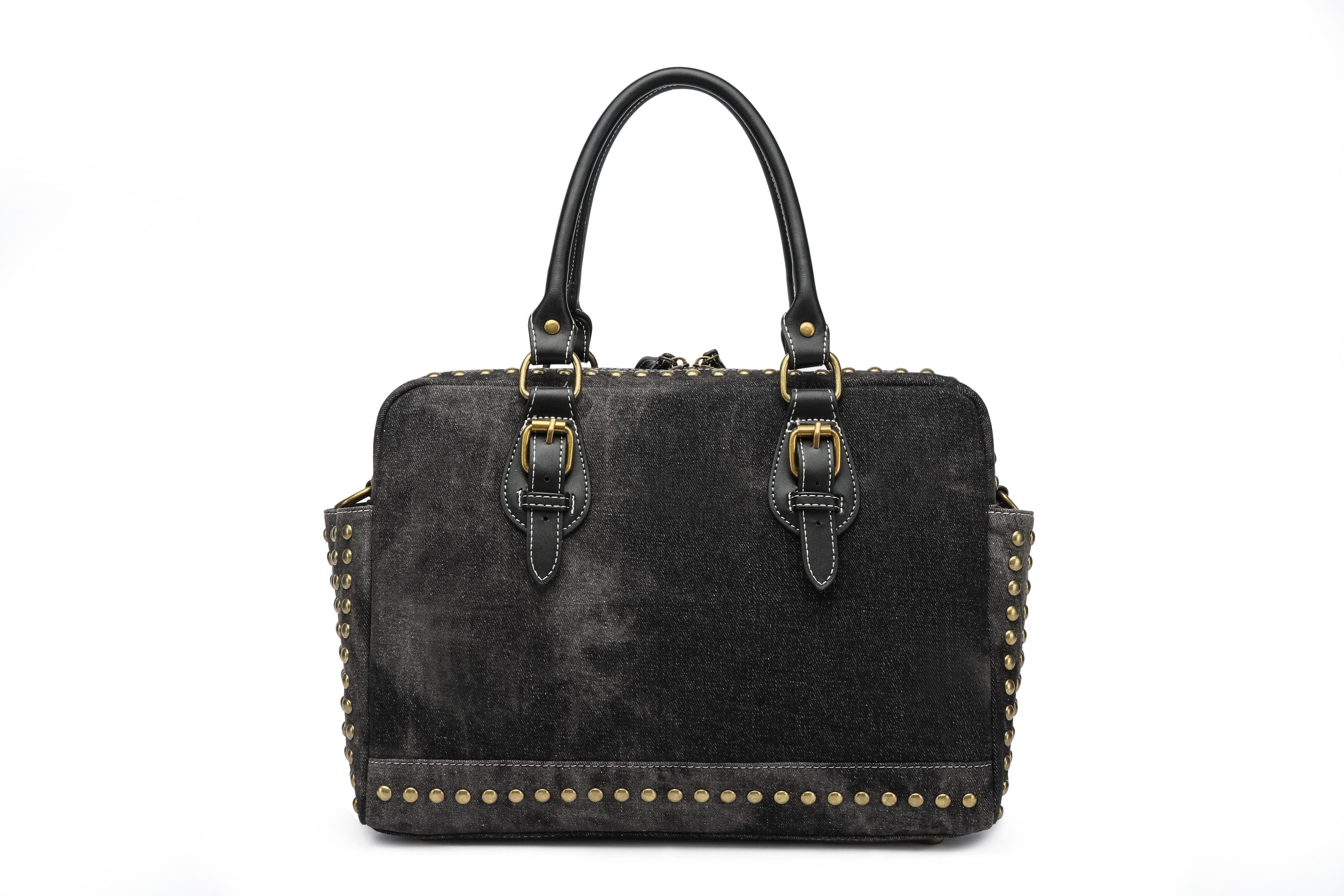 COLLEZIONE ALESSANDRO Schultertasche Denim, aus griffigem Jeansstoff mit Nieten – Bild 4 von 5