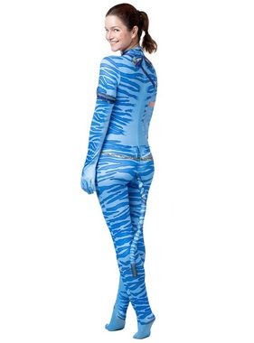 Maskworld Kostüm Blaue Stammeskriegerin Kostüm für Frauen, Na'wie cool ist das denn?! Wasserblaues Filmkostüm im Stil des große