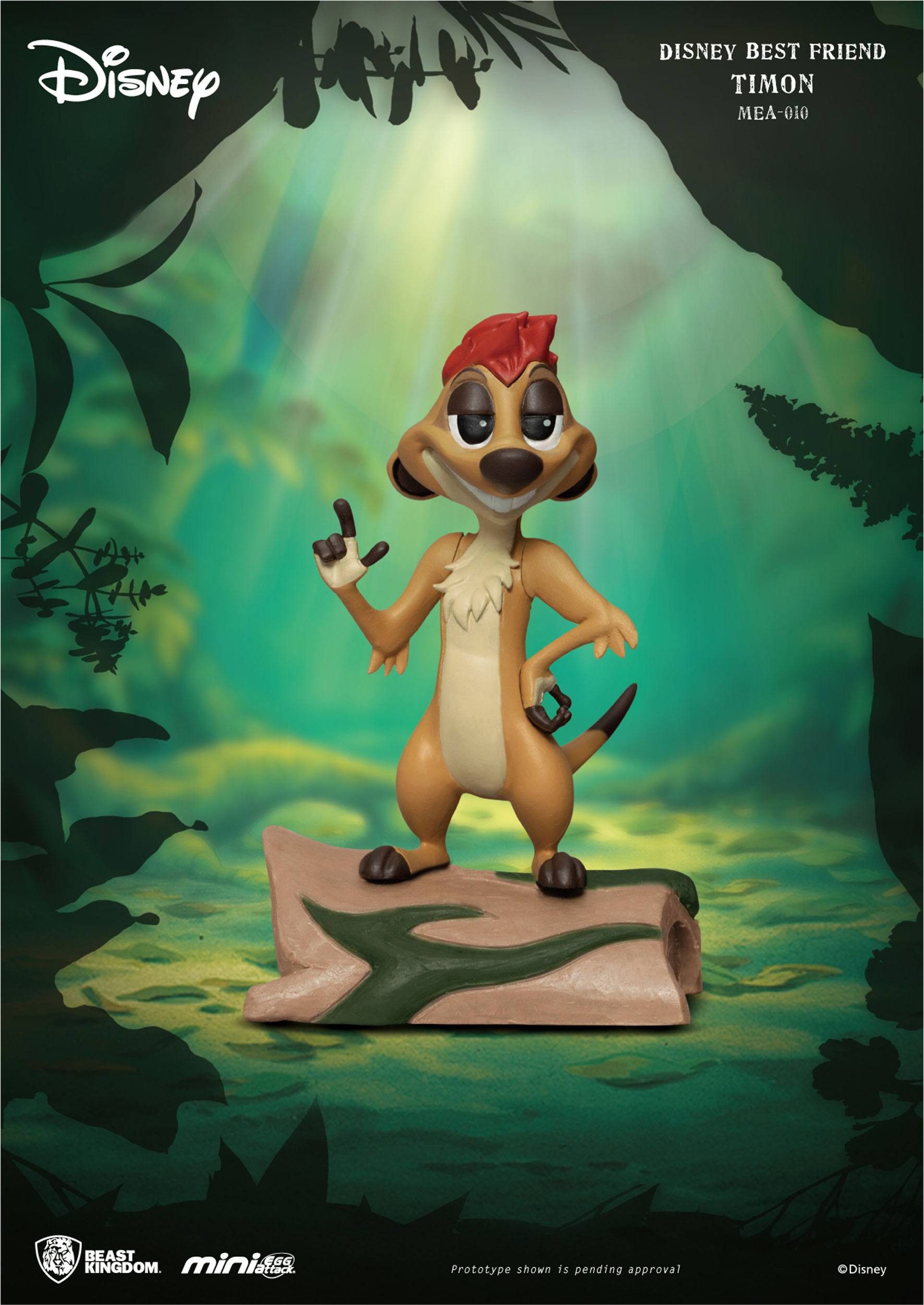 Beast Kingdom Toys Dekofigur Disney Best Friends Mini Egg Attack Figur Timon 8 cm (1 St), super-niedliche Minifigur