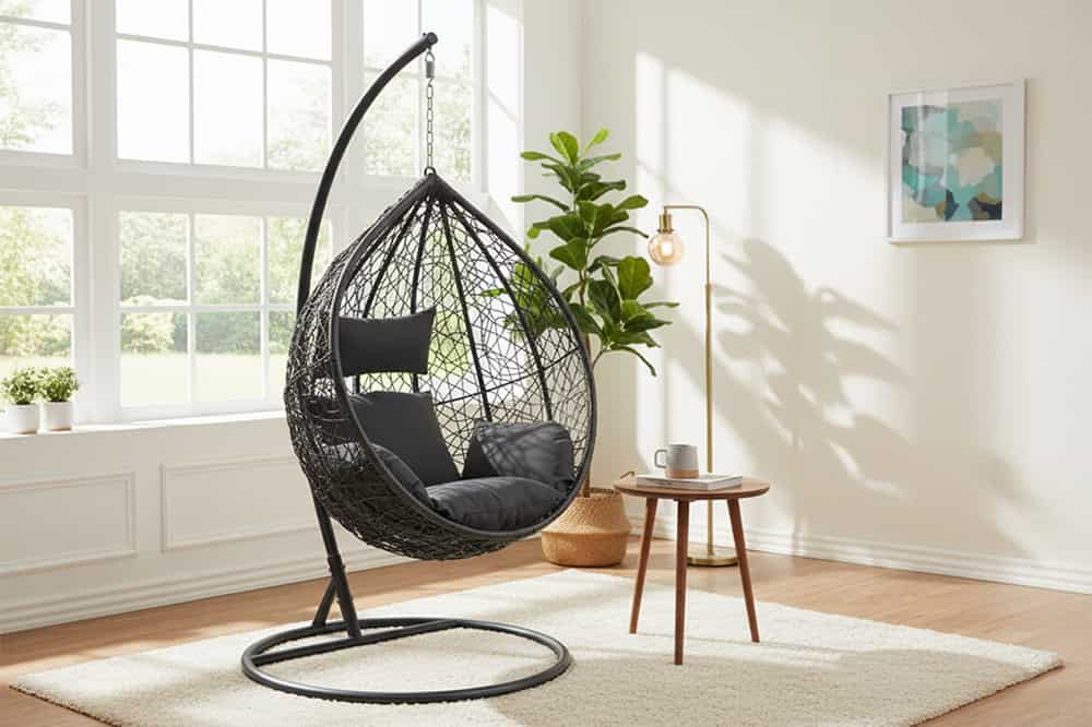 riess-ambiente Hängesessel LOFT anthrazit / grau günstig online kaufen