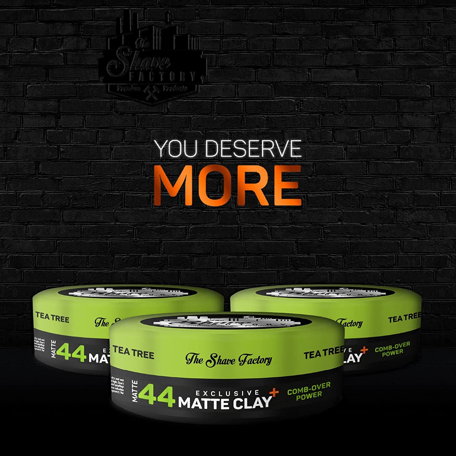 The Shave Factory Haarpomade The Shave Factory Exklusive 44 Matte Clay Extra Starker Halt 150ml
