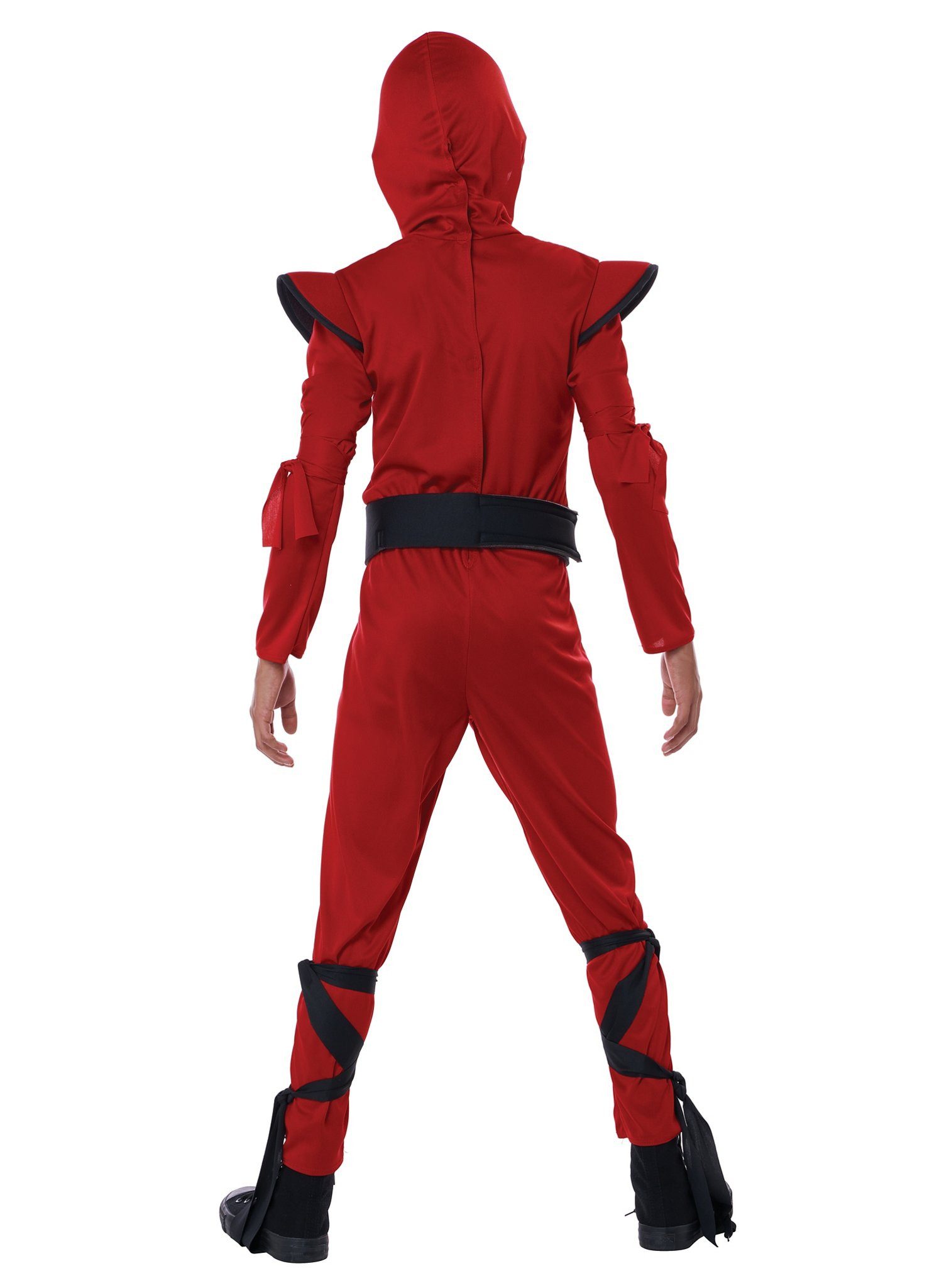 Metamorph Kostüm Ninja Fighter Kostüm für Kinder rot, Dein Kämpferkostüm für eine Runde Real Life Tekken!